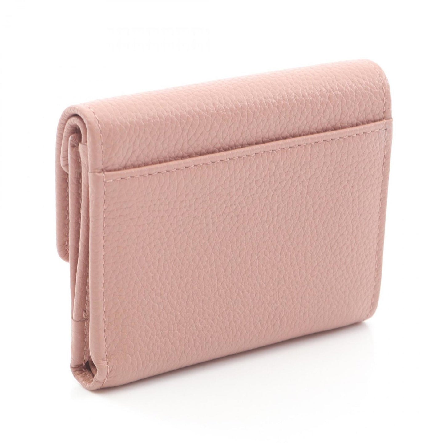 Miu Miu Miu Vit.Daino Tri-Fold Wallet Leather