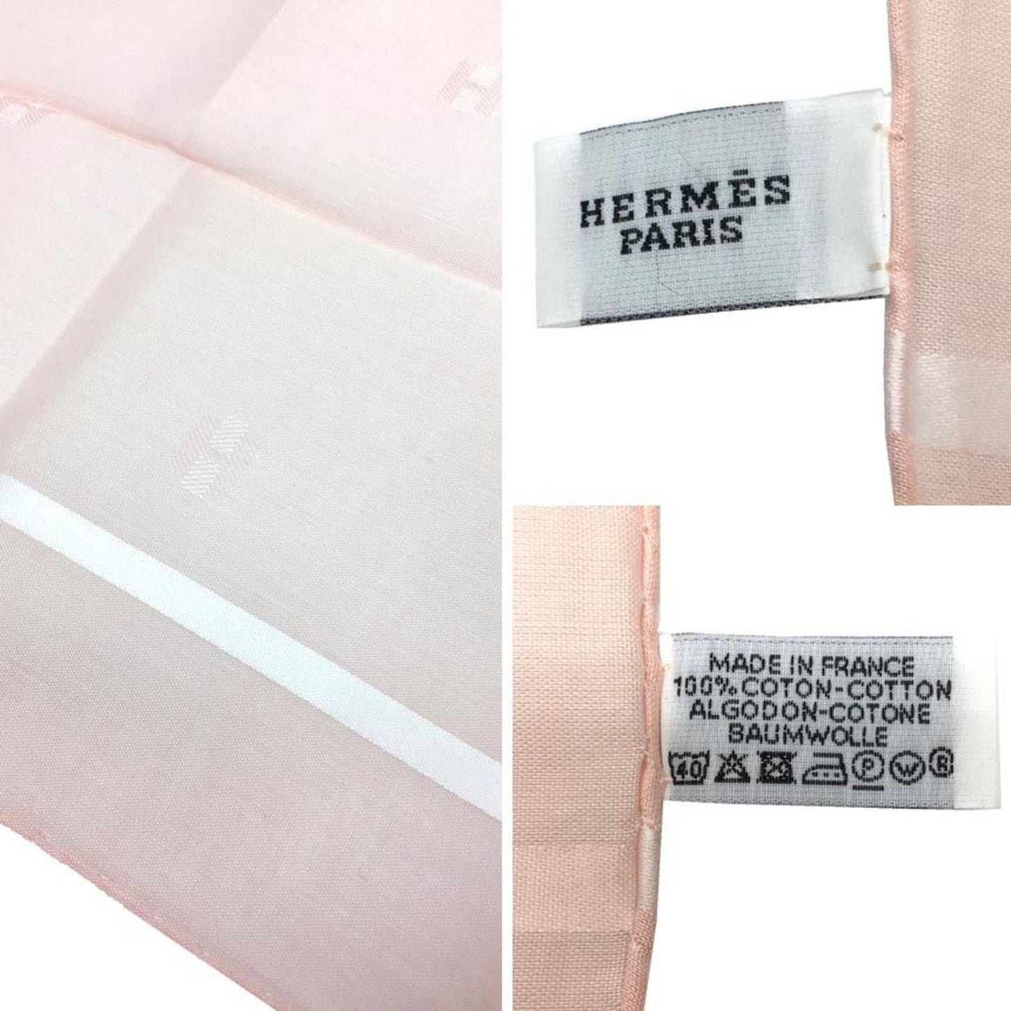 Hermes Hermes Handkerchief Cotton Carr Jacquard H Passant