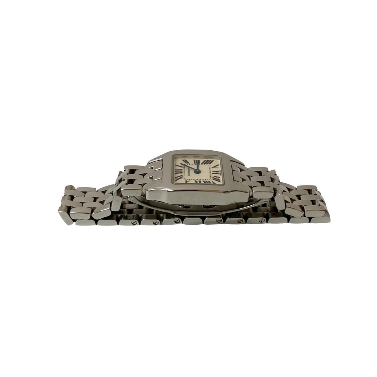 Cartier Santos De Cartier Sm Quartz Stainless Steel Wristwatch