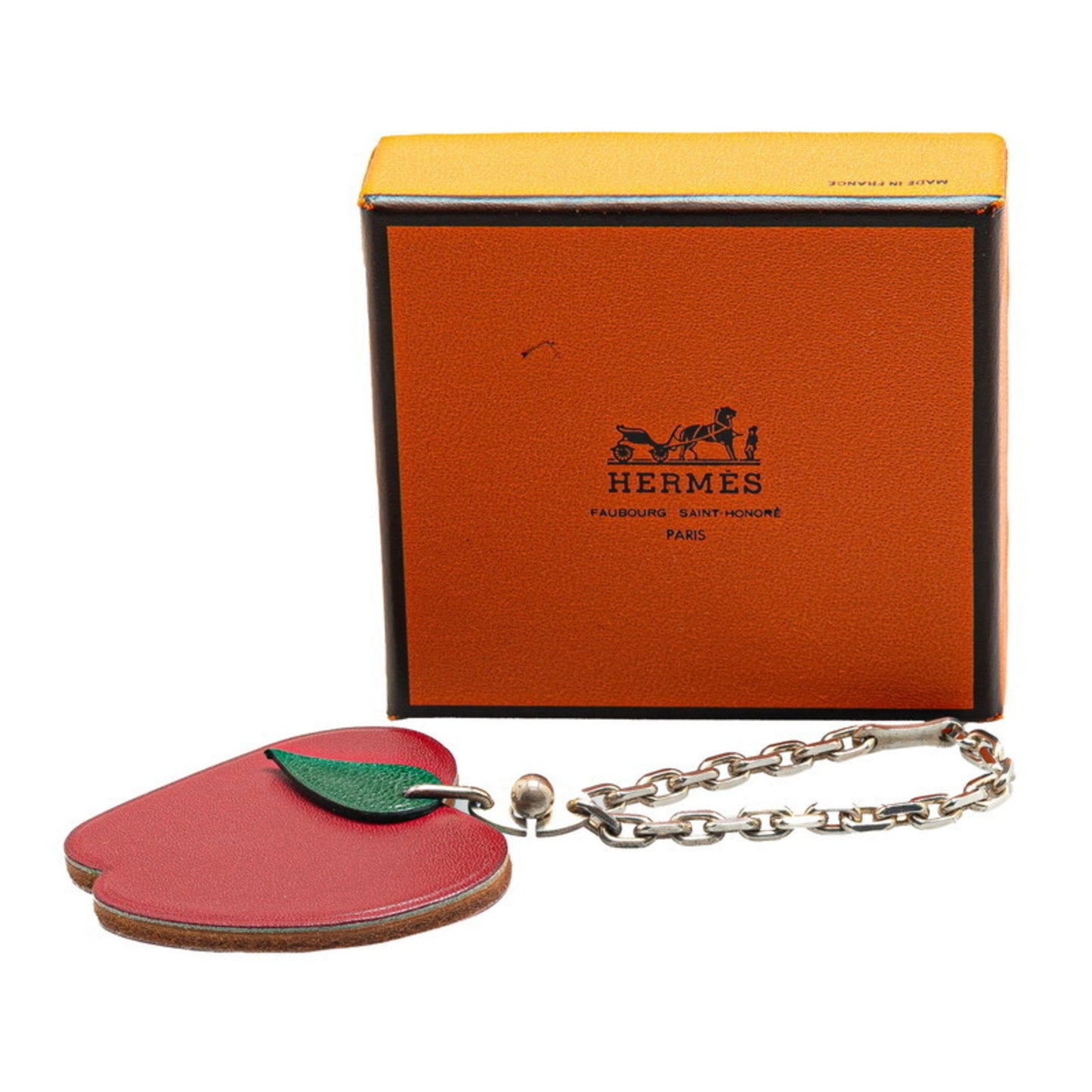 Hermes Apple Motif Charm In Silver