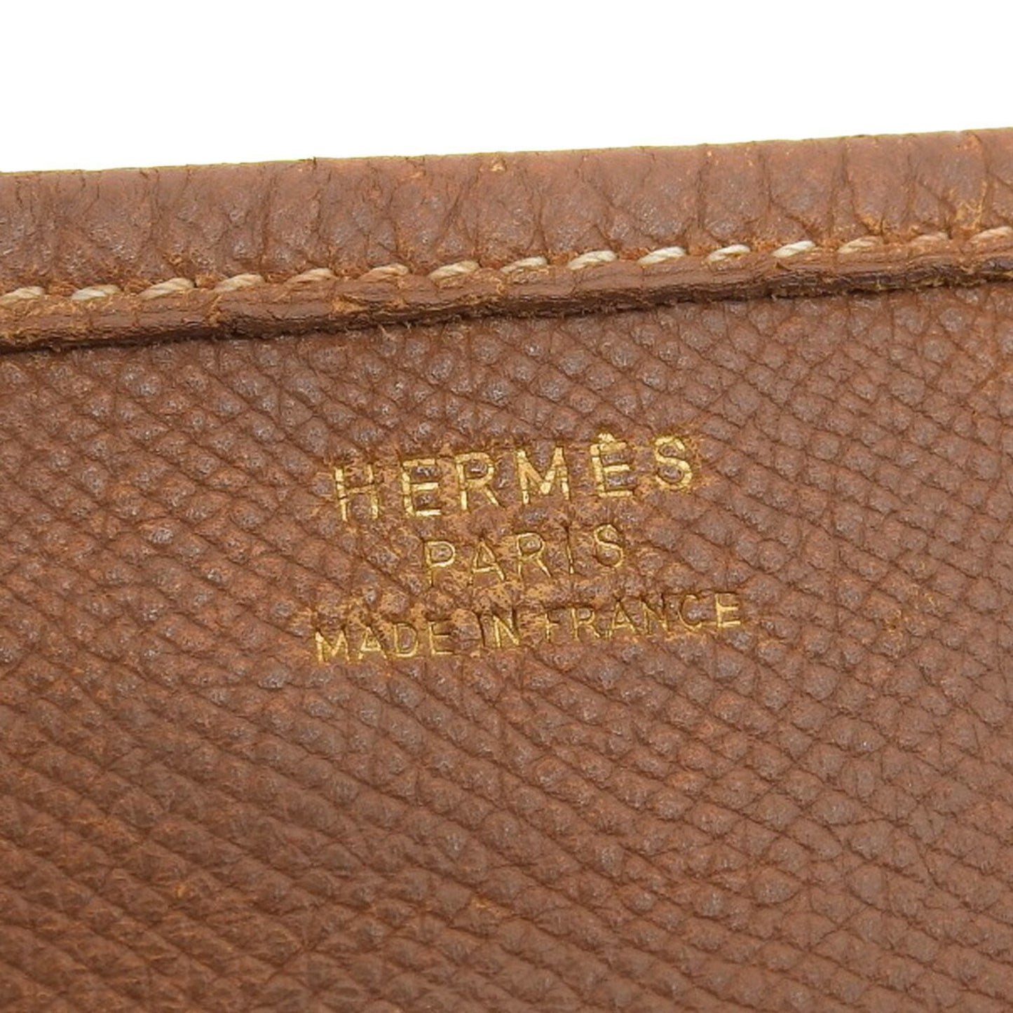 Hermes Hermes Evelyn 1 Gm ?W Engraved Punching H Shoulder Bag Cushvel Gold