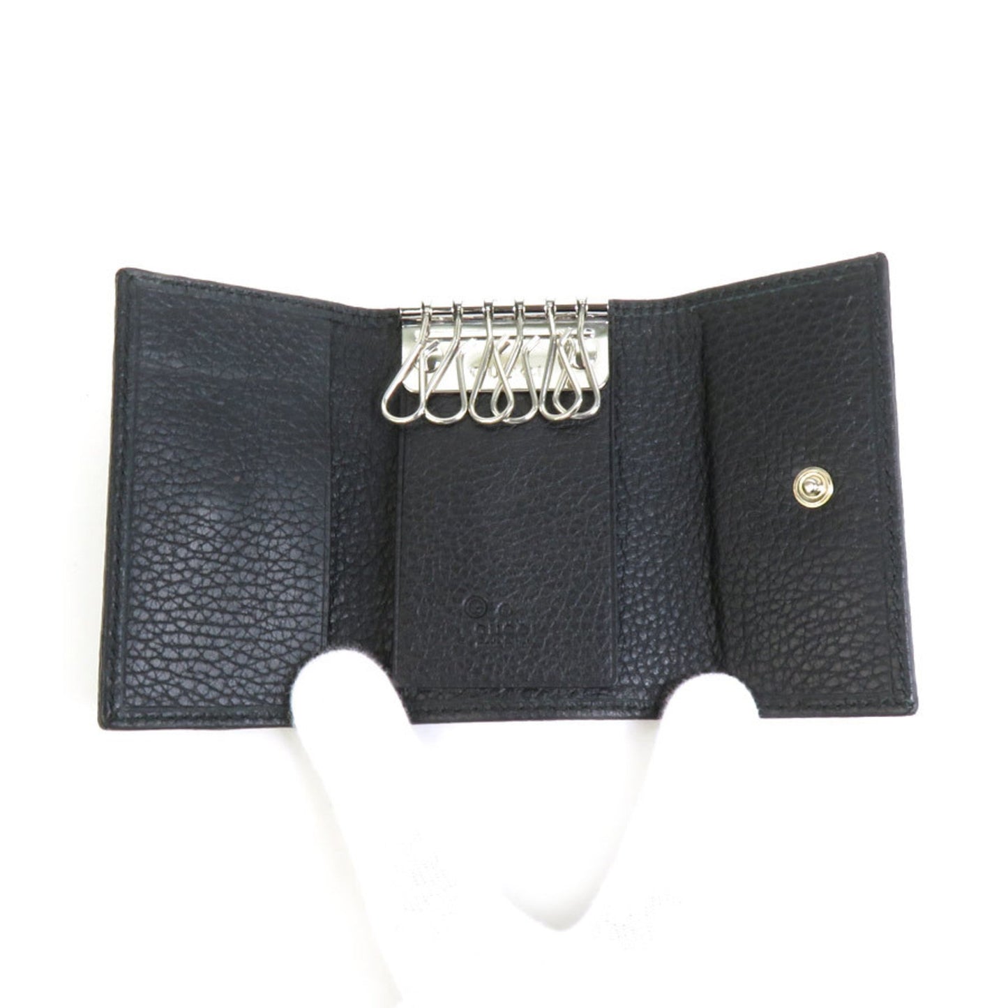 Gucci Key Case Gg Canvas Black