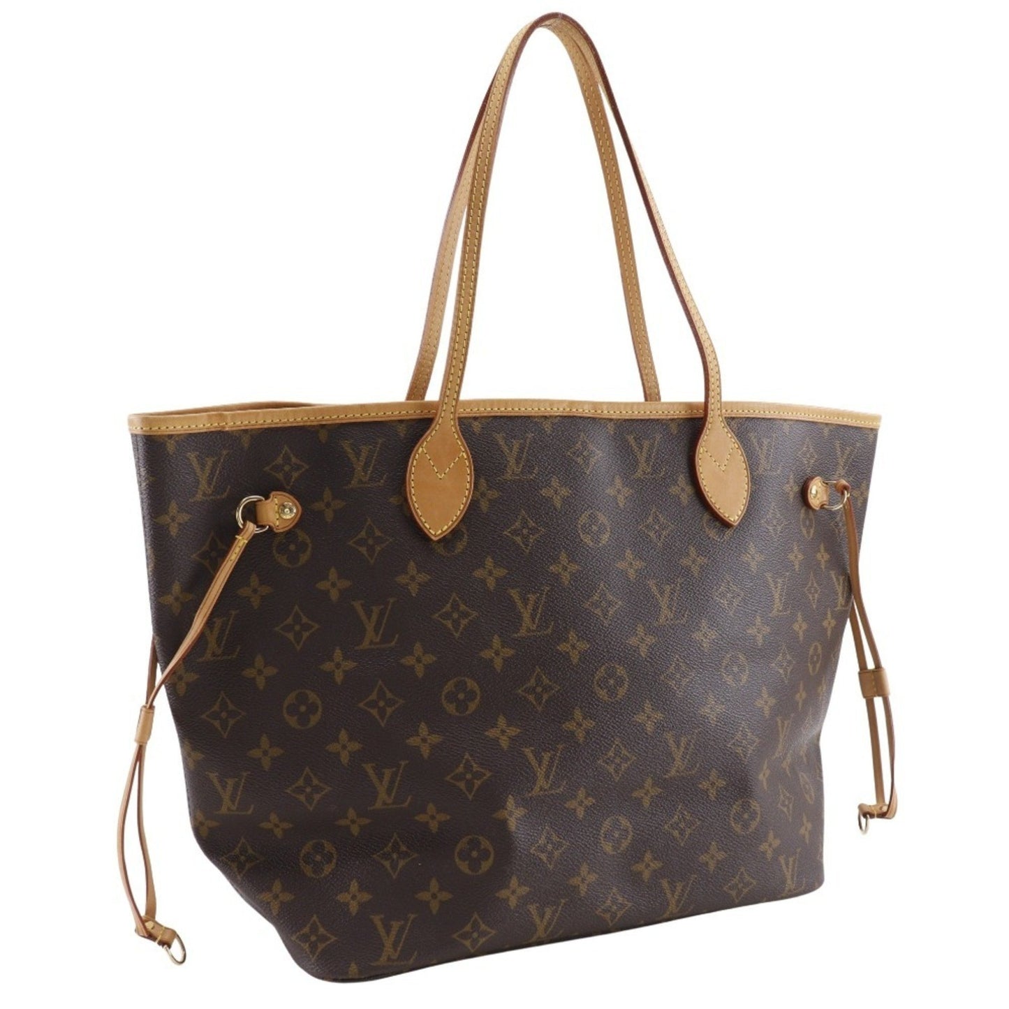 Louis Vuitton Neverfull Mm Tote Bag M40156 Monogram Canvas 2008 Brown Ar4088