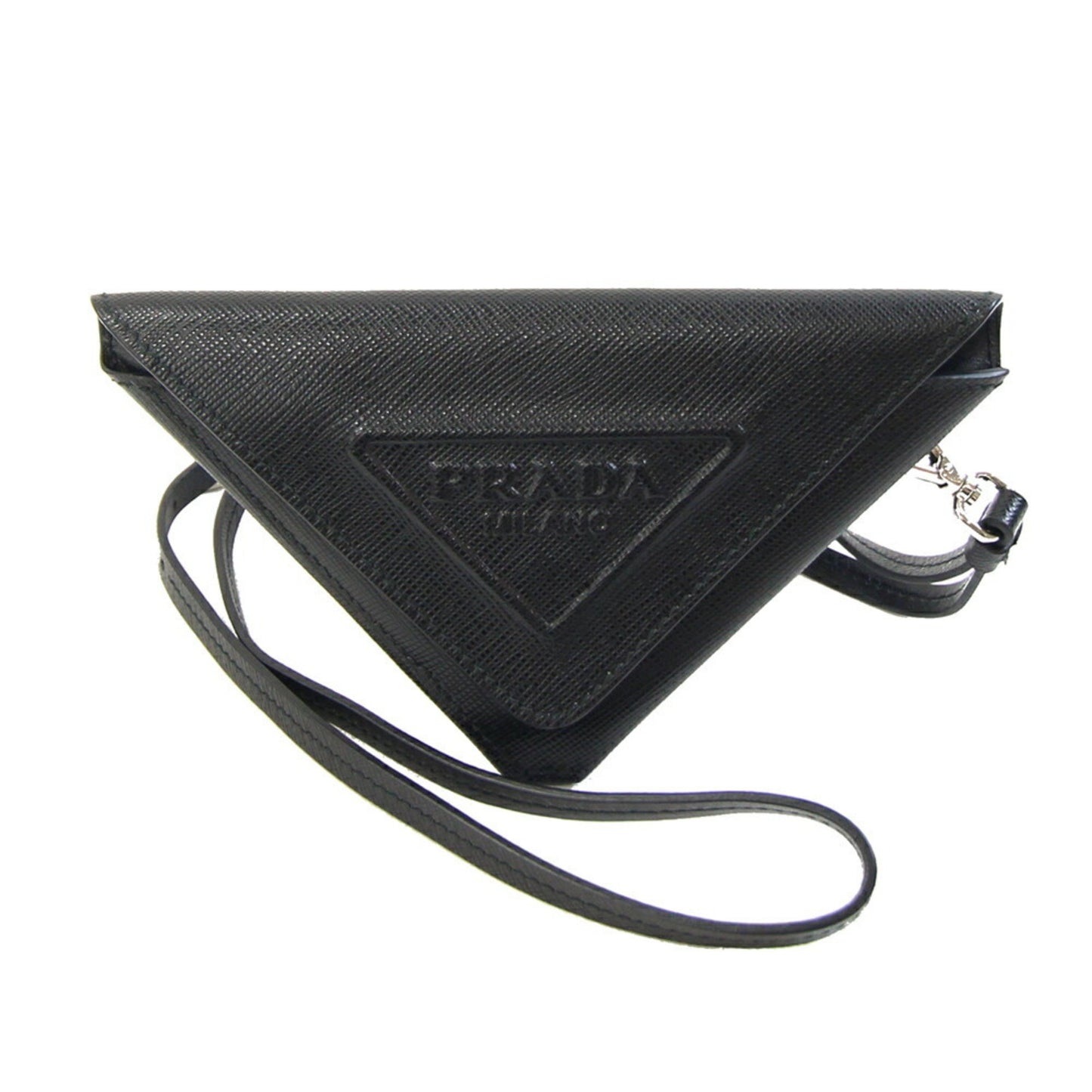 Prada Pouch 1Tl445 Black Leather