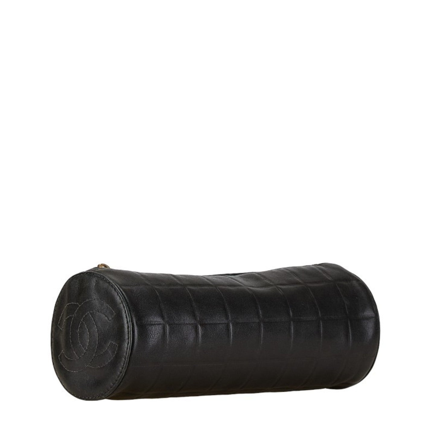 Chanel Coco Mark Pouch Black Leather