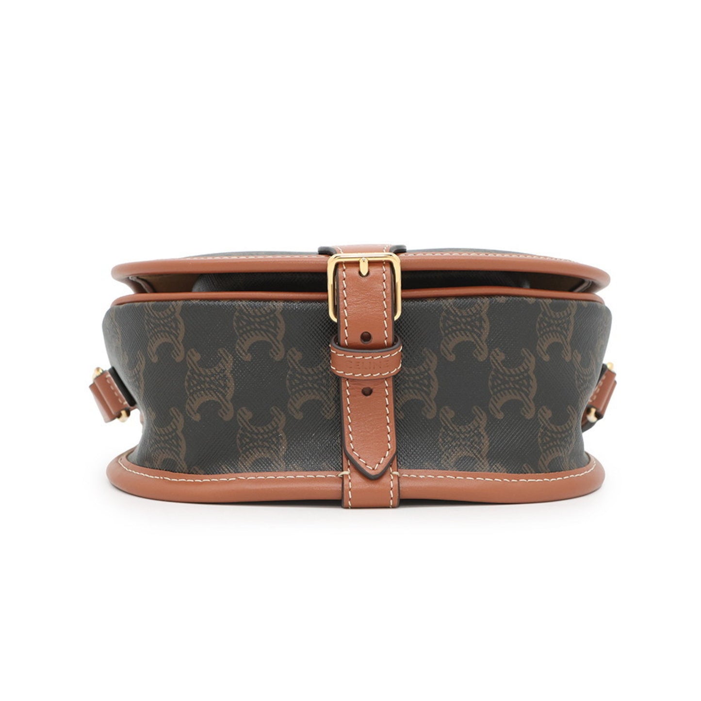 Celine Shoulder Bag Triomphe Falco Medium 191502 Celine Brown