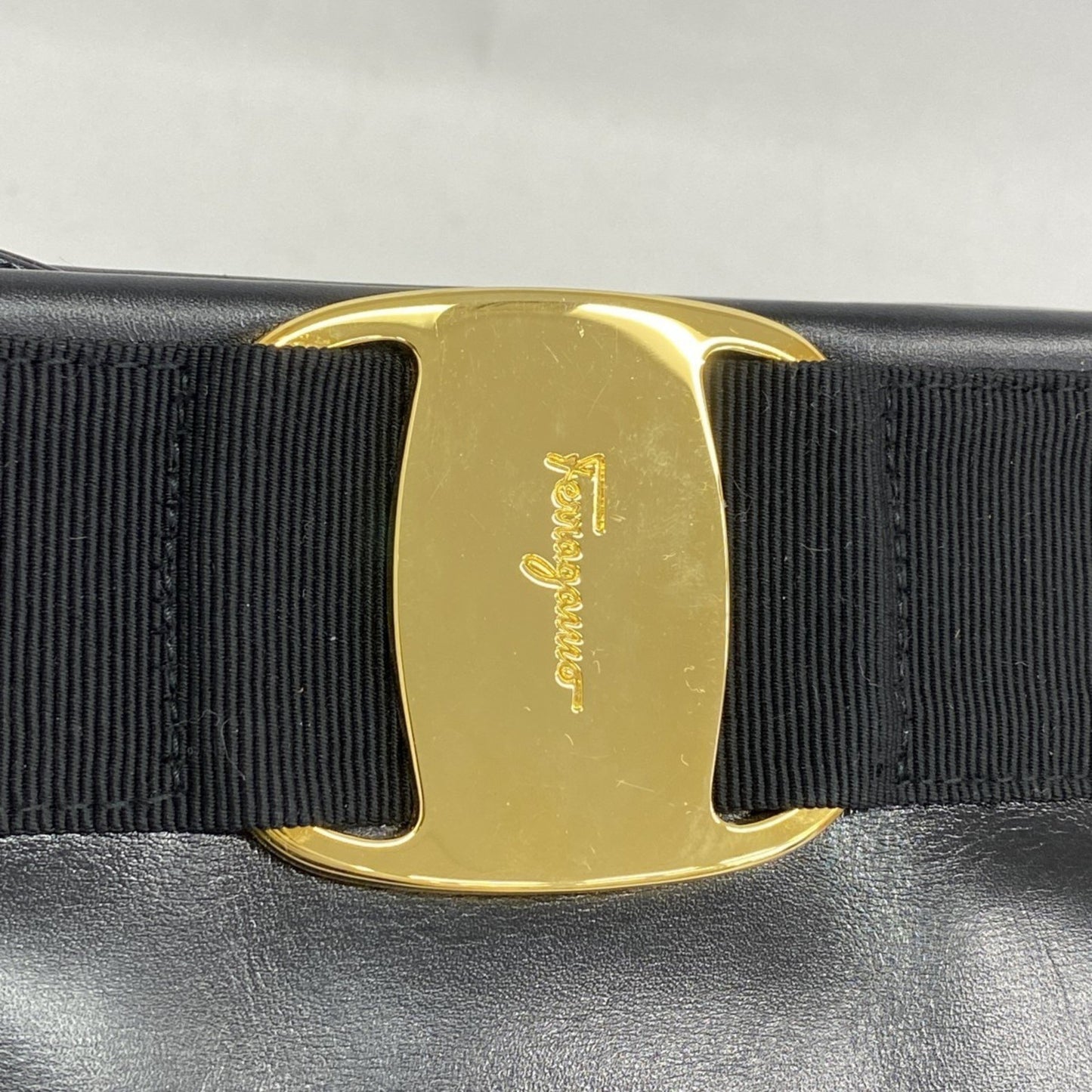 Salvatore Ferragamo Vara Leather Shoulder Bag