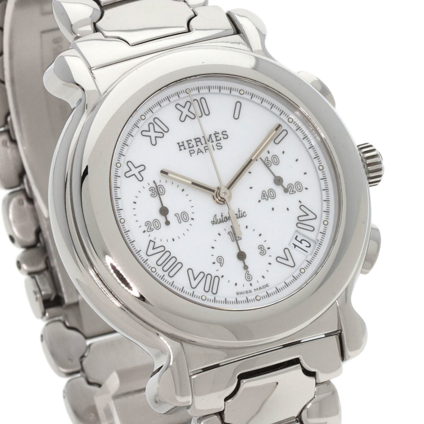 Hermes Kp1.910 Kepler Watch Stainless Steel Ss