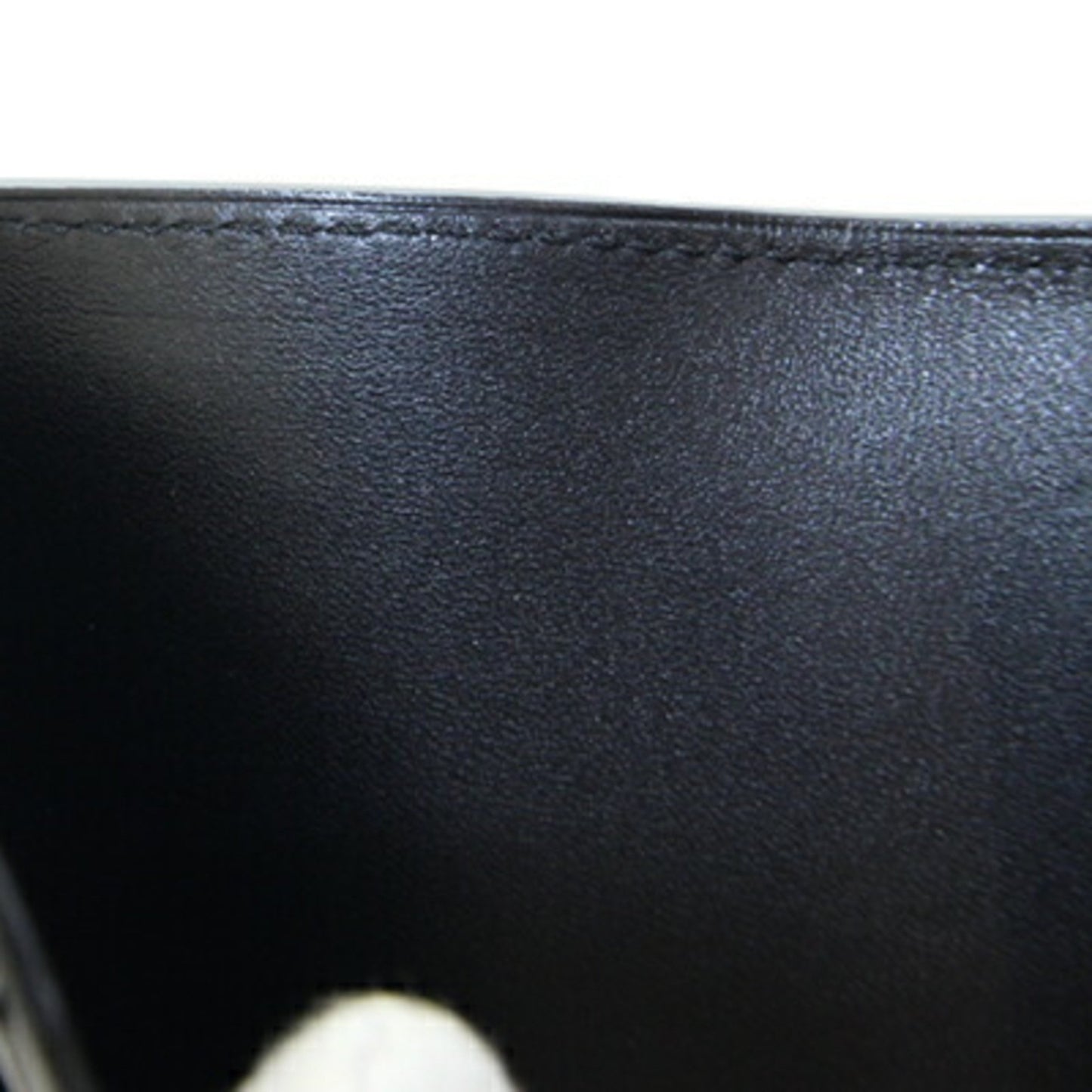 Dunhill Card Case Duke Metallic Du18F2470Dc074 Silver Black Patent Leather Pass Business Holder
