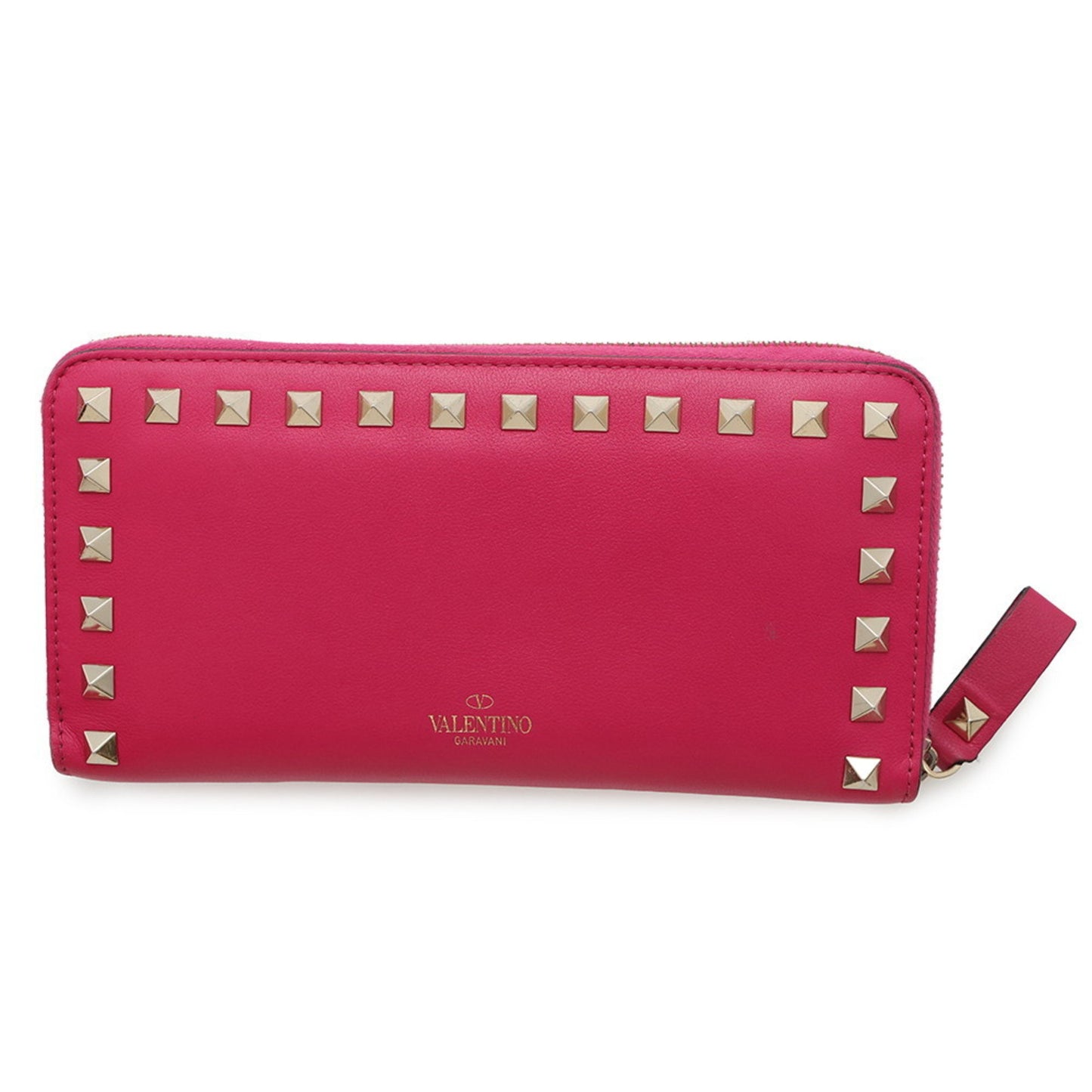 Valentino Garavani Long Wallet Studs Round Zip Qw2P0645Bol Valentino