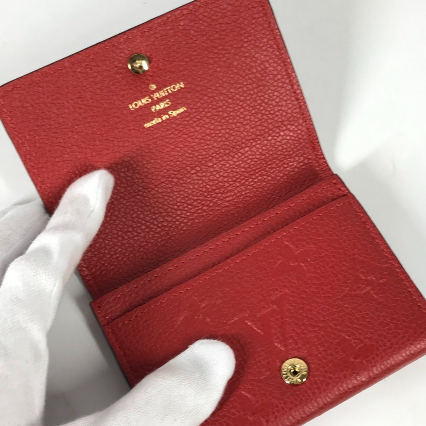 Louis Vuitton M58457 Monogram Empreinte Envelope Carte De Visite Bifold Business Card Case/Pass