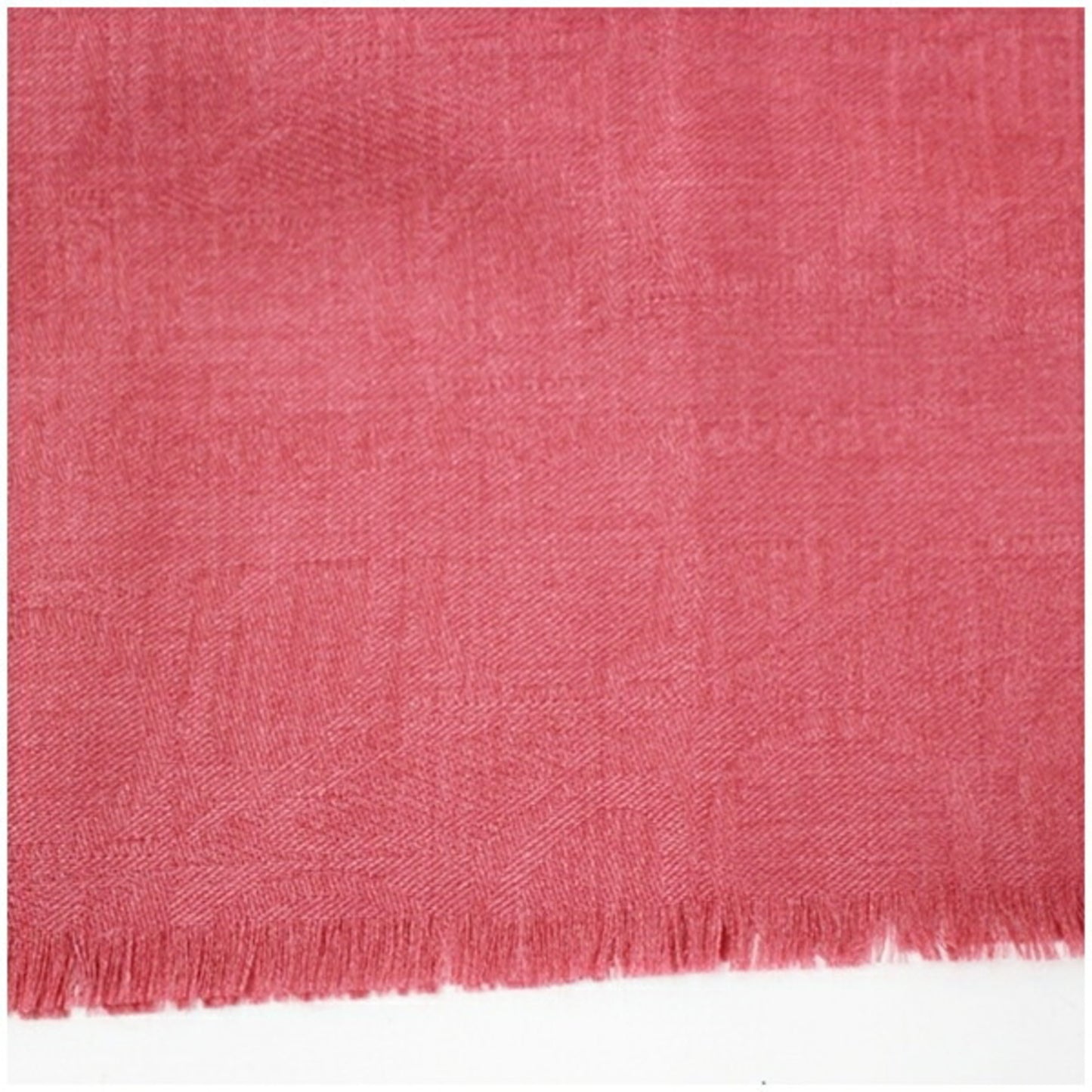 Salvatore Ferragamo Silk Wool Cashmere Stole Red Gancini Pattern
