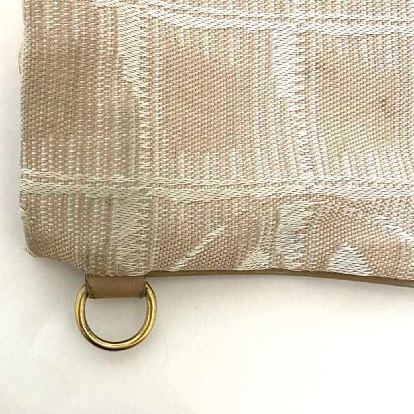Chanel Pouch Ec-22567 Beige New Travel Line Nylon Leather 9068273 Chanel Coco Mark