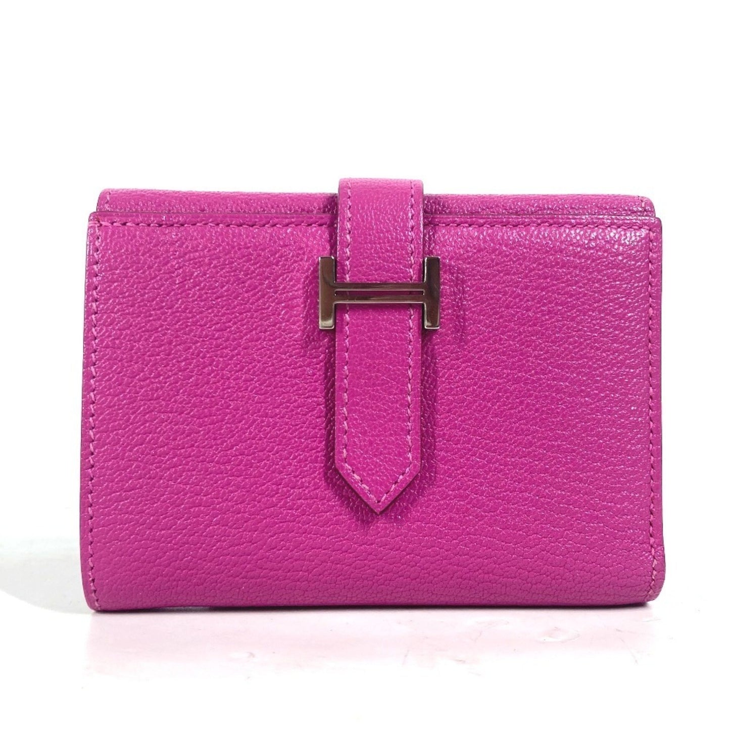 Hermes Bearn Compact Combination Wallet Tri-Fold Chevre