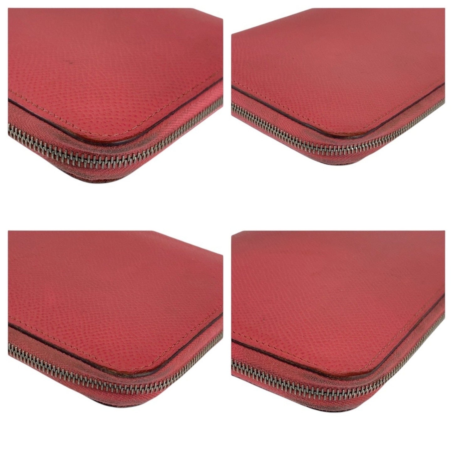 Hermes Azap Long Silk In Rose Azalee Pink Silver Hardware Epsom Leather Wallet C Stamp