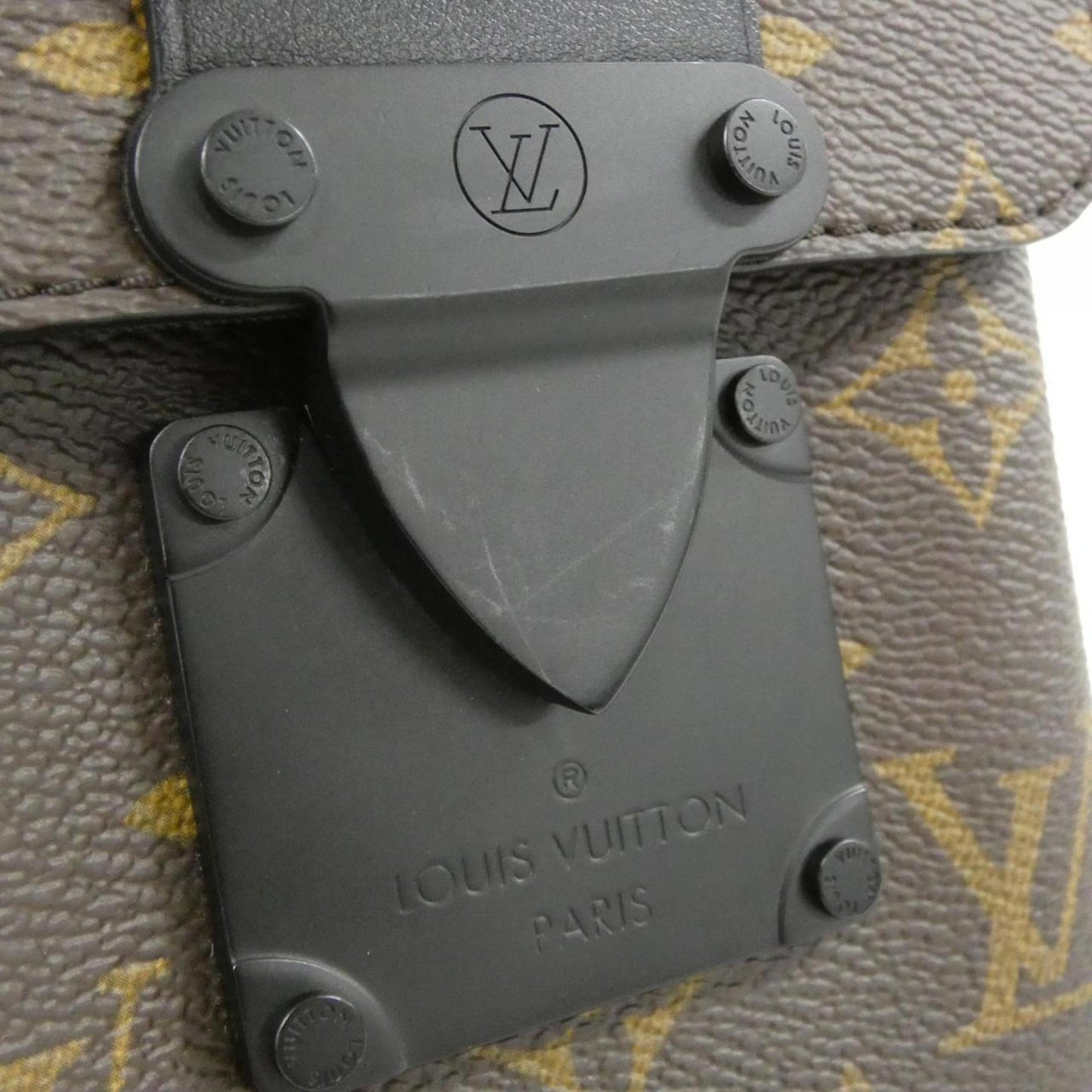 Louis Vuitton Monogram Macassar S-Lock Vertical Wearable Wallet M81522 Shoulder Bag
