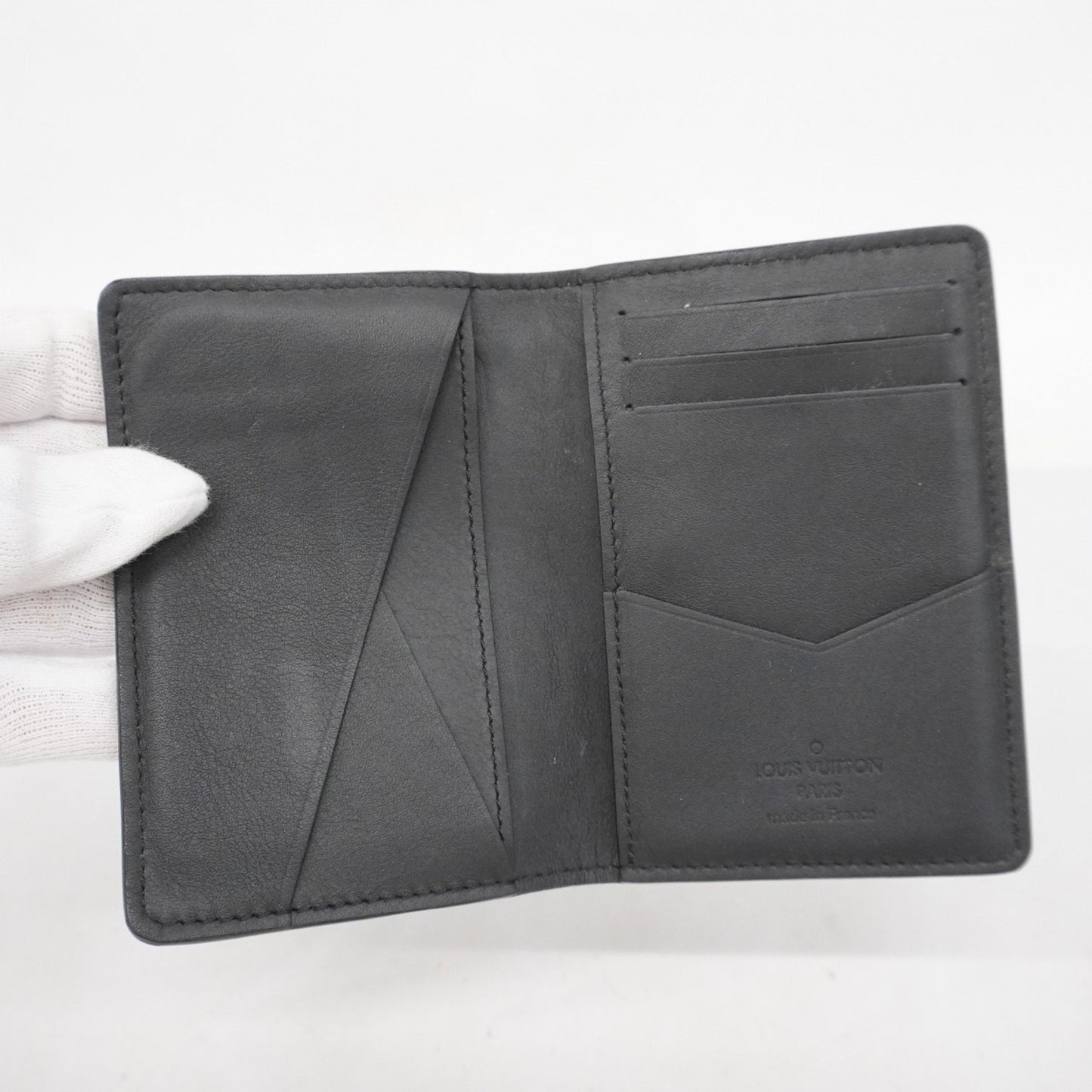 Louis Vuitton Monogram Shadow Organizer De Poche M62899 Black