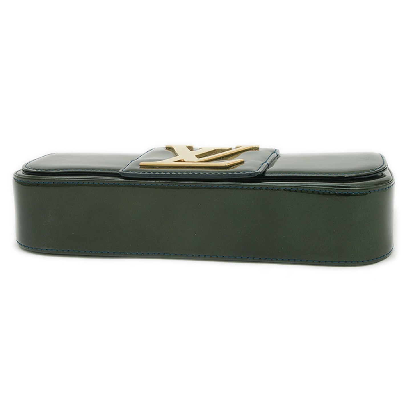 Louis Vuitton Vernis Pochette Soby Clutch Bag Blue Infini M93488 Bp