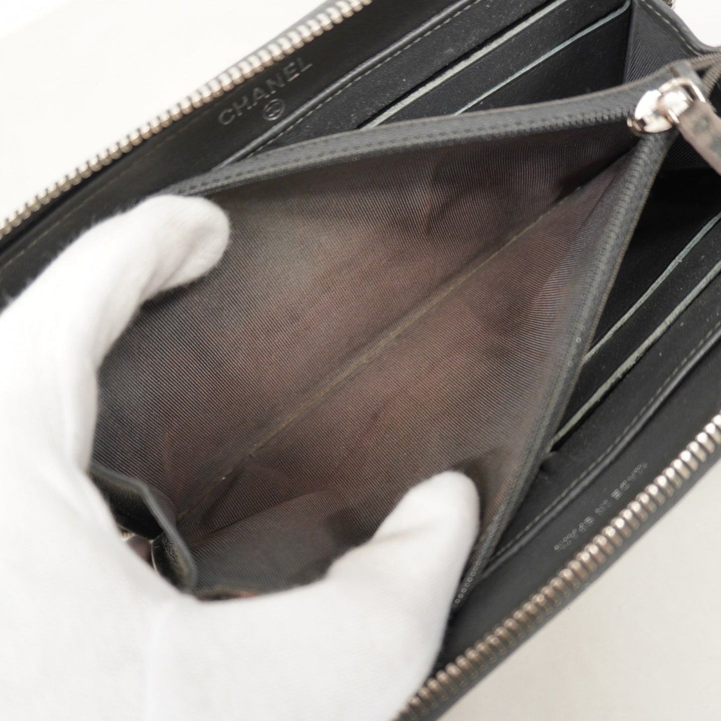 Chanel Matelasse Patent Leather Long Wallet