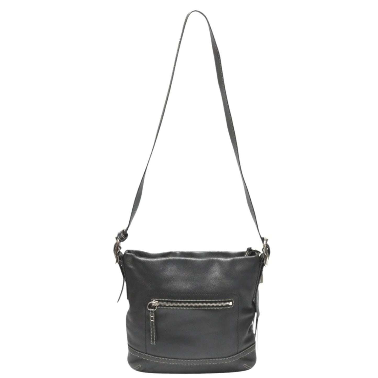 Coach Coach Shoulder Bag Crossbody Leather 1415 Black