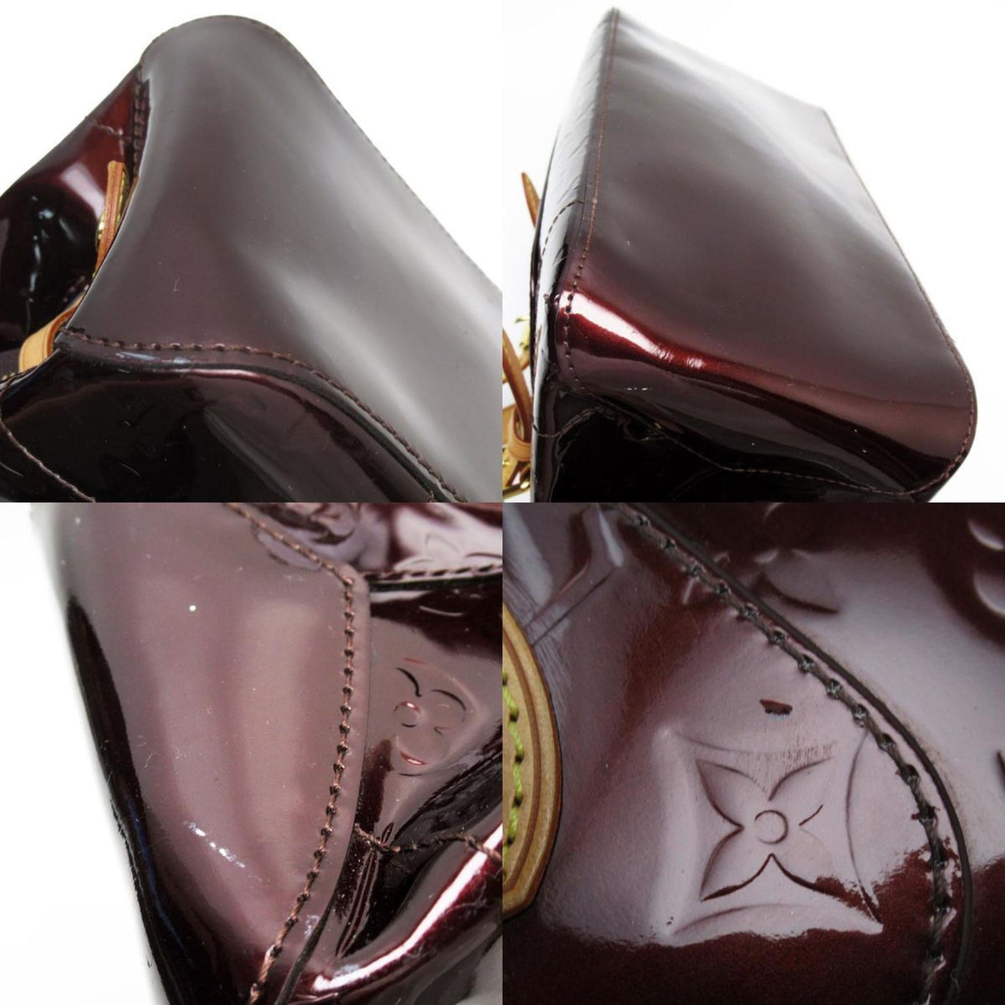 Louis Vuitton Louis Vuitton Handbag Monogram Vernis Rosewood Avenue Amarante