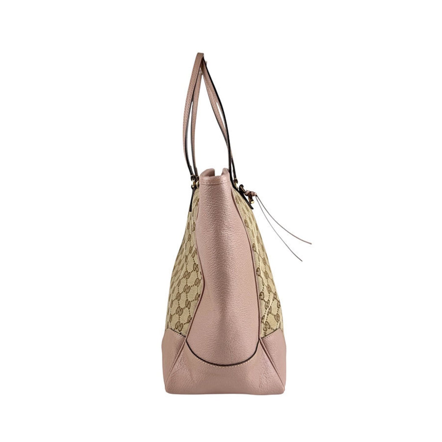 Gucci Handbag Gg Canvas Leather Pink X Brown