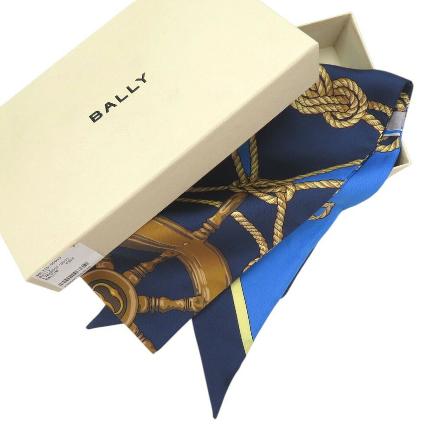 Bally Marine Print Scarf/Muffler