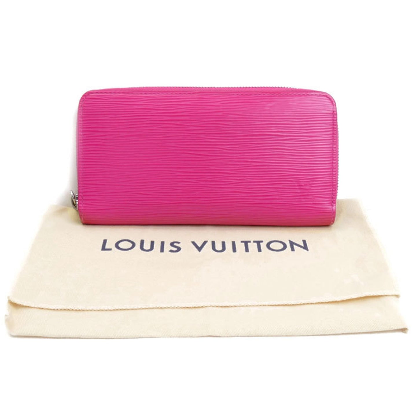 Louis Vuitton Louis Vuitton Zippy Wallet Long Round Epi Pink M69347 Gi0260