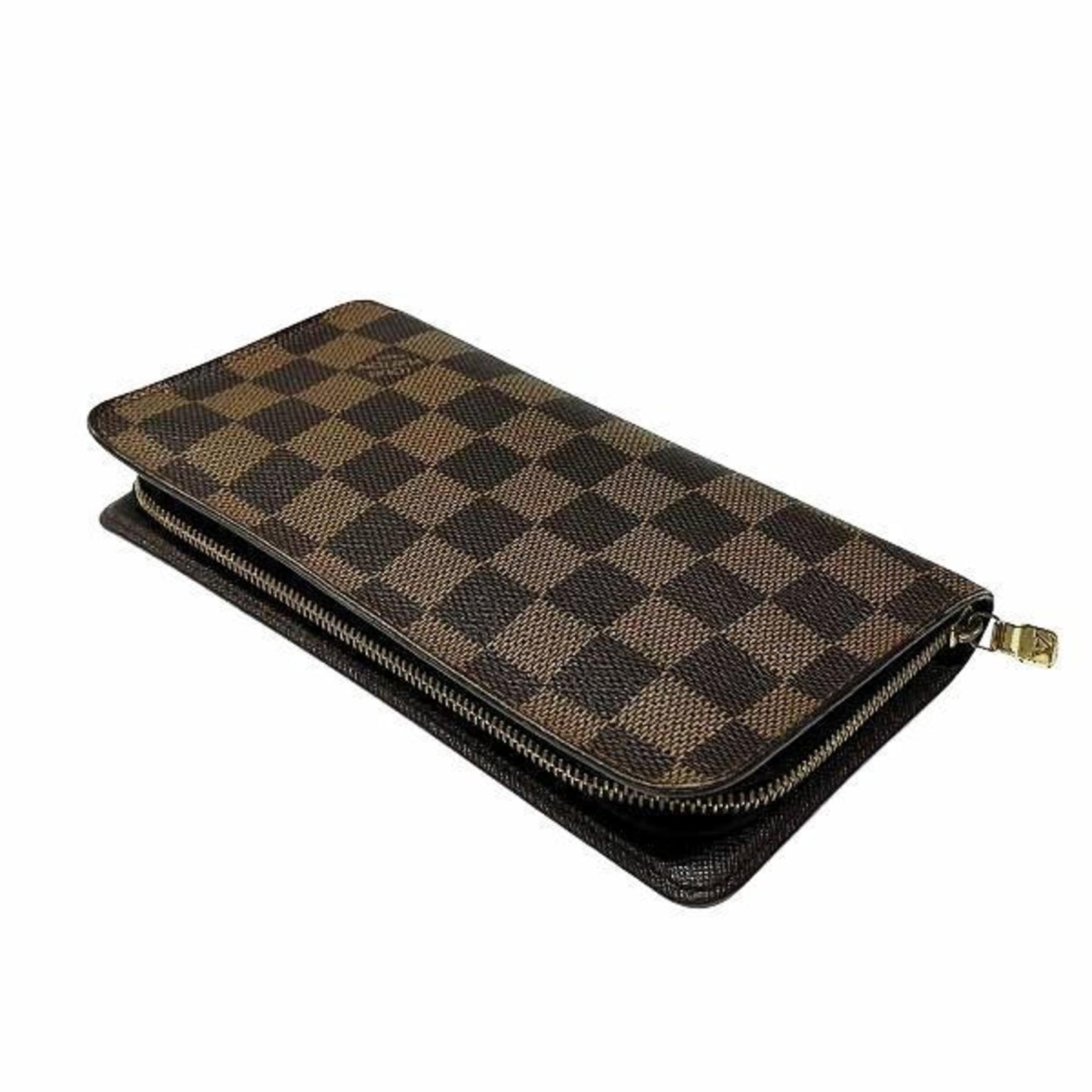 Louis Vuitton Damier Porto Monegasque Zip M61728 Round Long Wallet