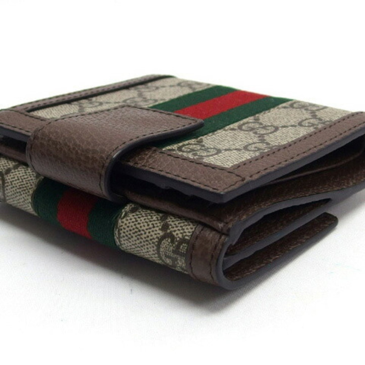 Gucci Bi-Fold Compact Wallet Ophidia Gg Supreme