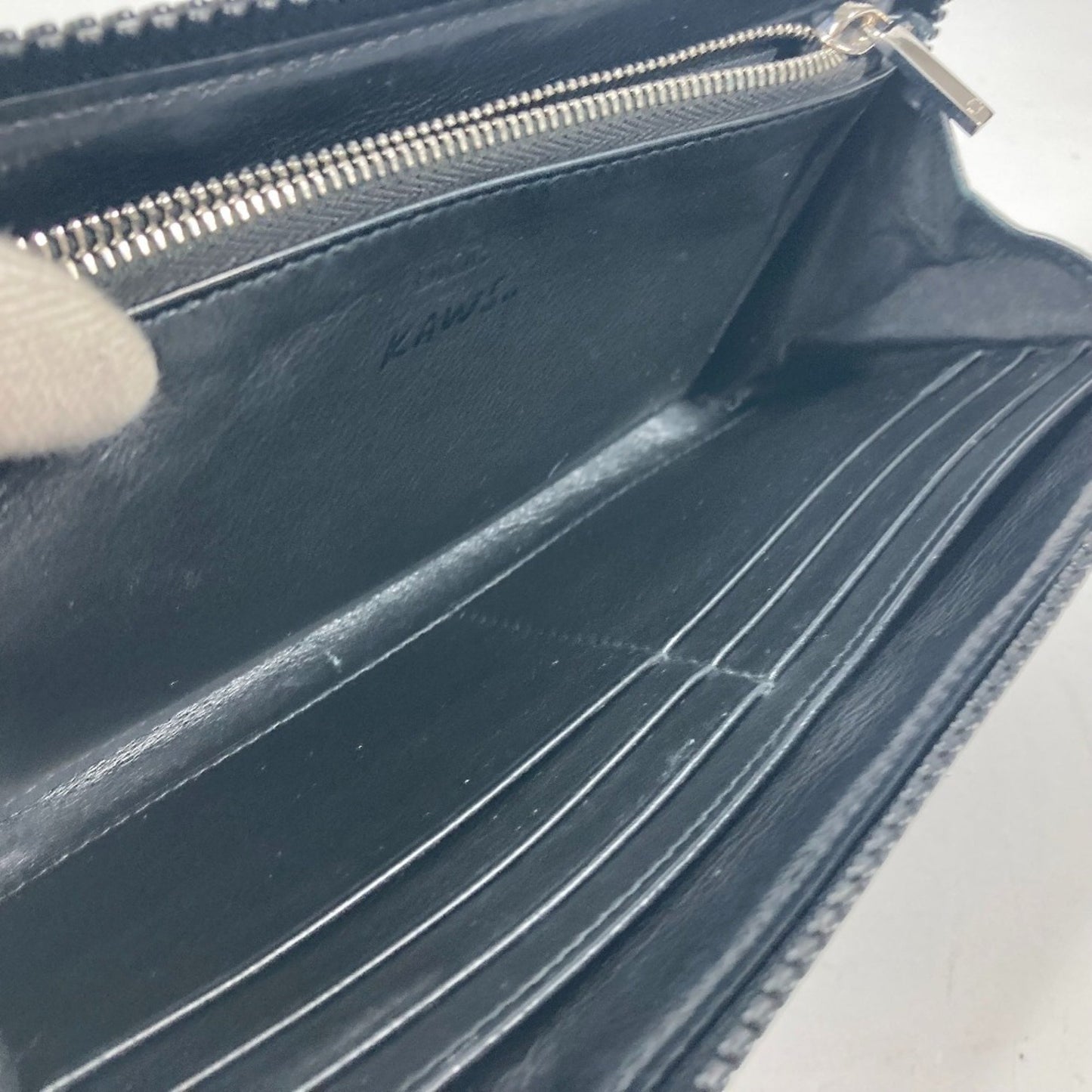 Christian Dior Dior Kaws Collaboration Round Long Wallet Nylon