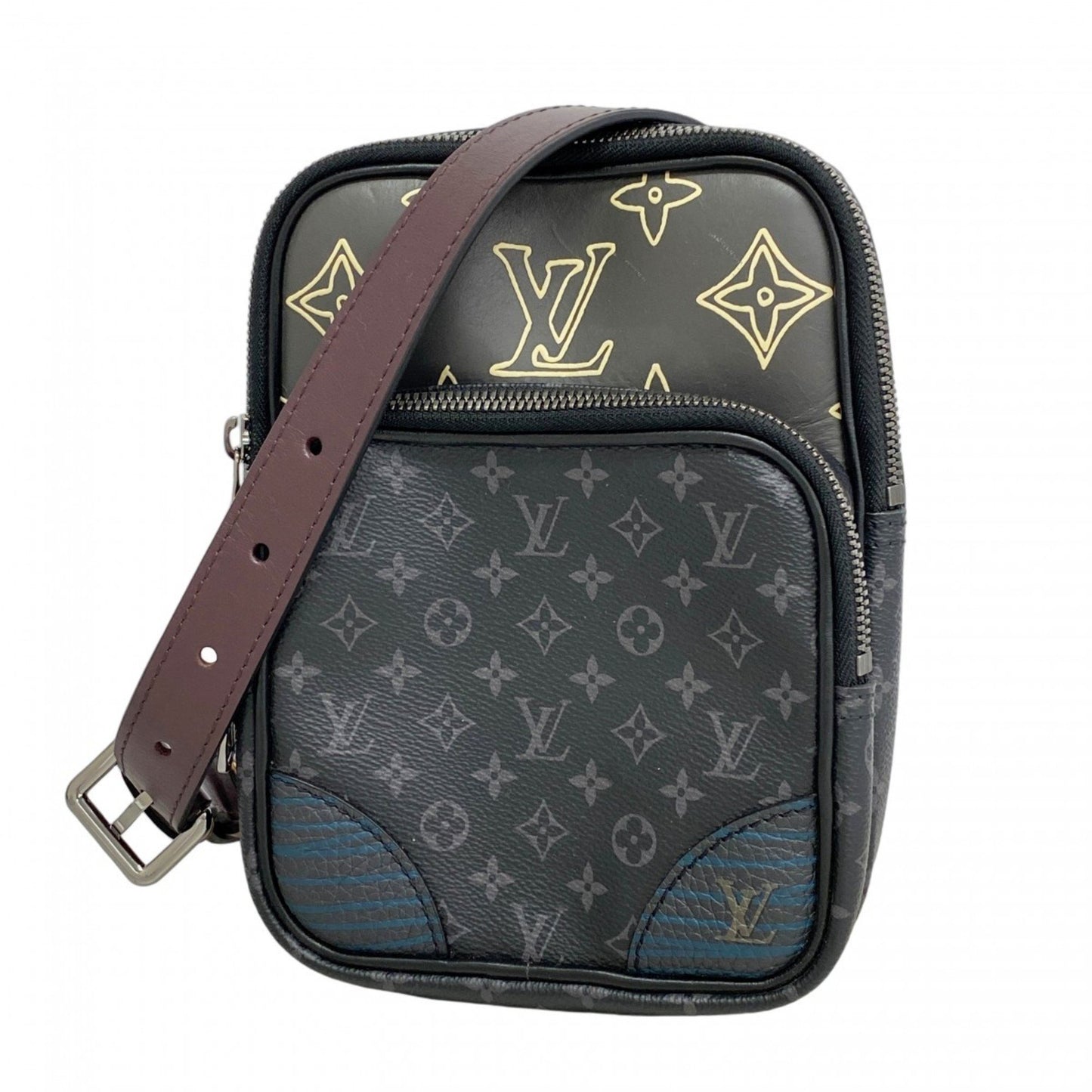 Louis Vuitton Monogram Eclipse Amazon Sling Bag M45439 Black