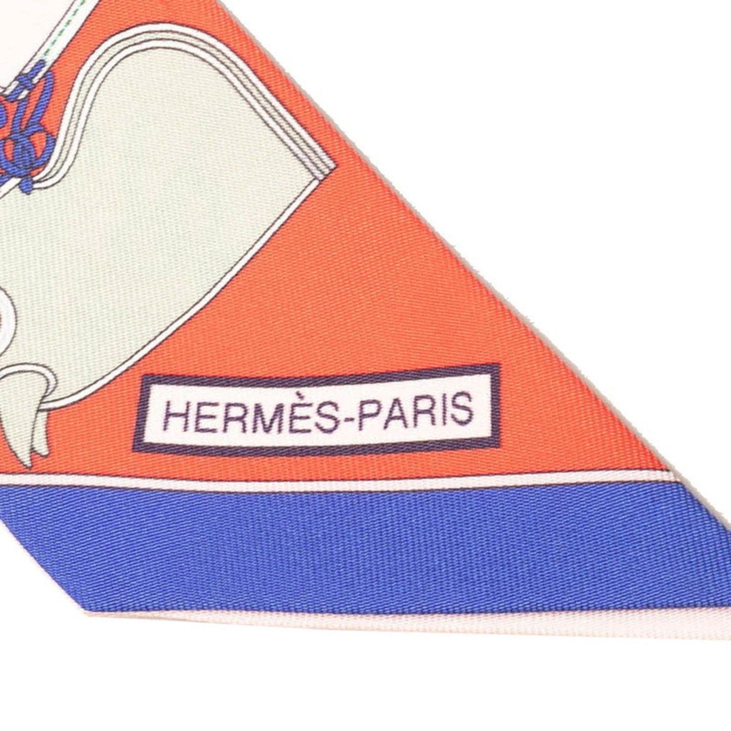 Hermes Twilly Camails Camaille Scarf Muffler Red Green Multicolor Silk
