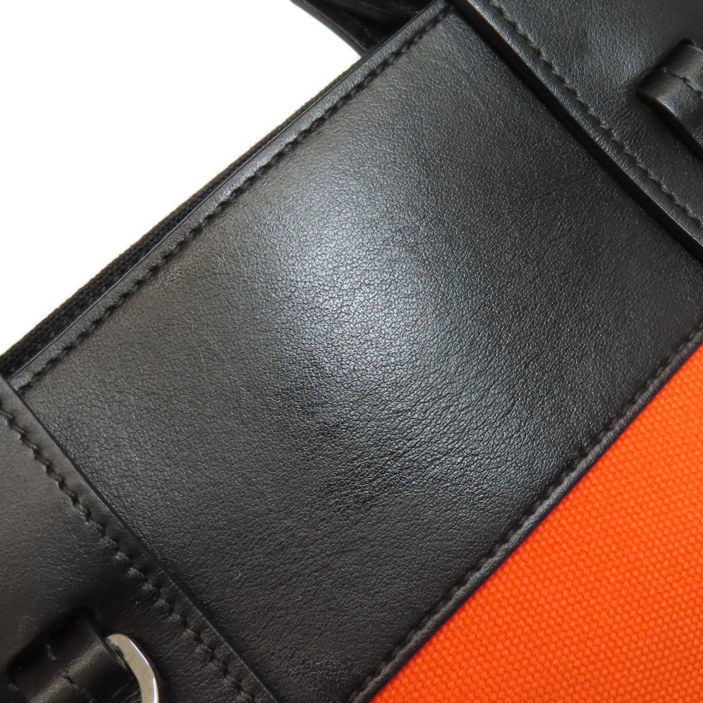 Prada Ouverture 2-Way Handbag Canvas Leather