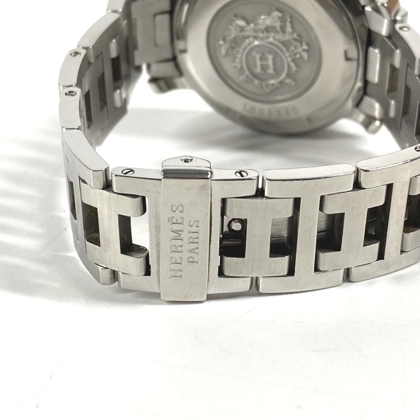 Hermes Cl2.310 Chronograph Clipper Diver Watch Stainless Steel