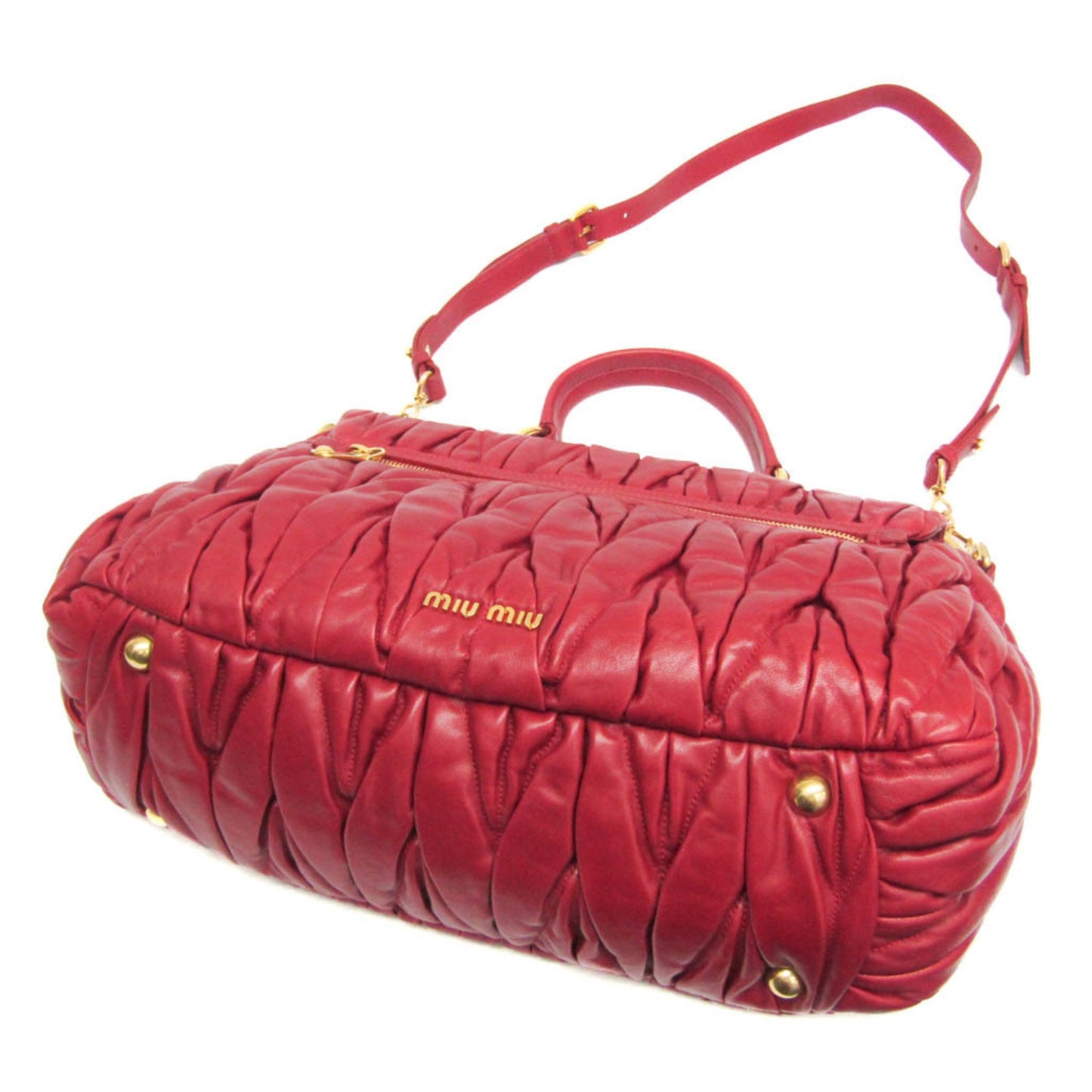 Miu Miu Matelasse Rn0666 Women'S Leather Handbag