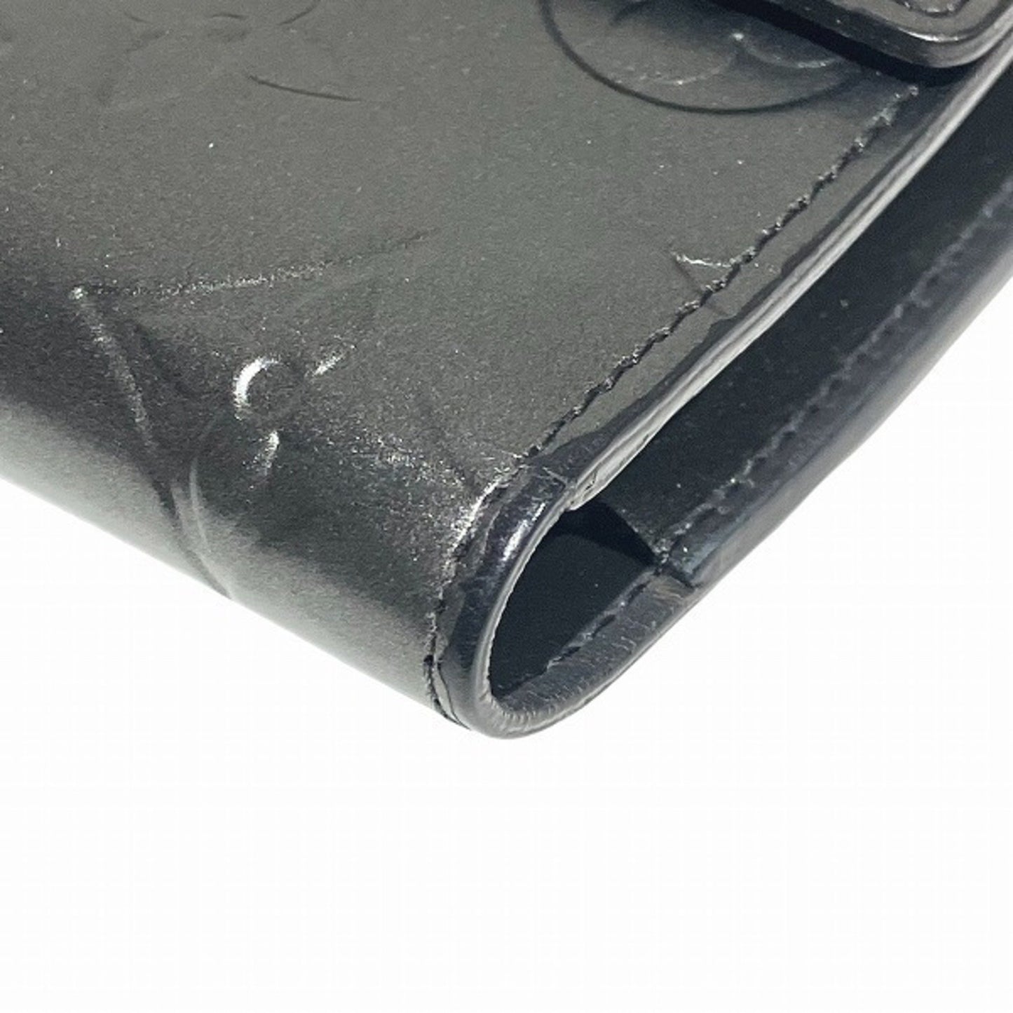 Louis Vuitton Monogram Matte Porte Tresor International M65102 Noir Tri-Fold Wallet