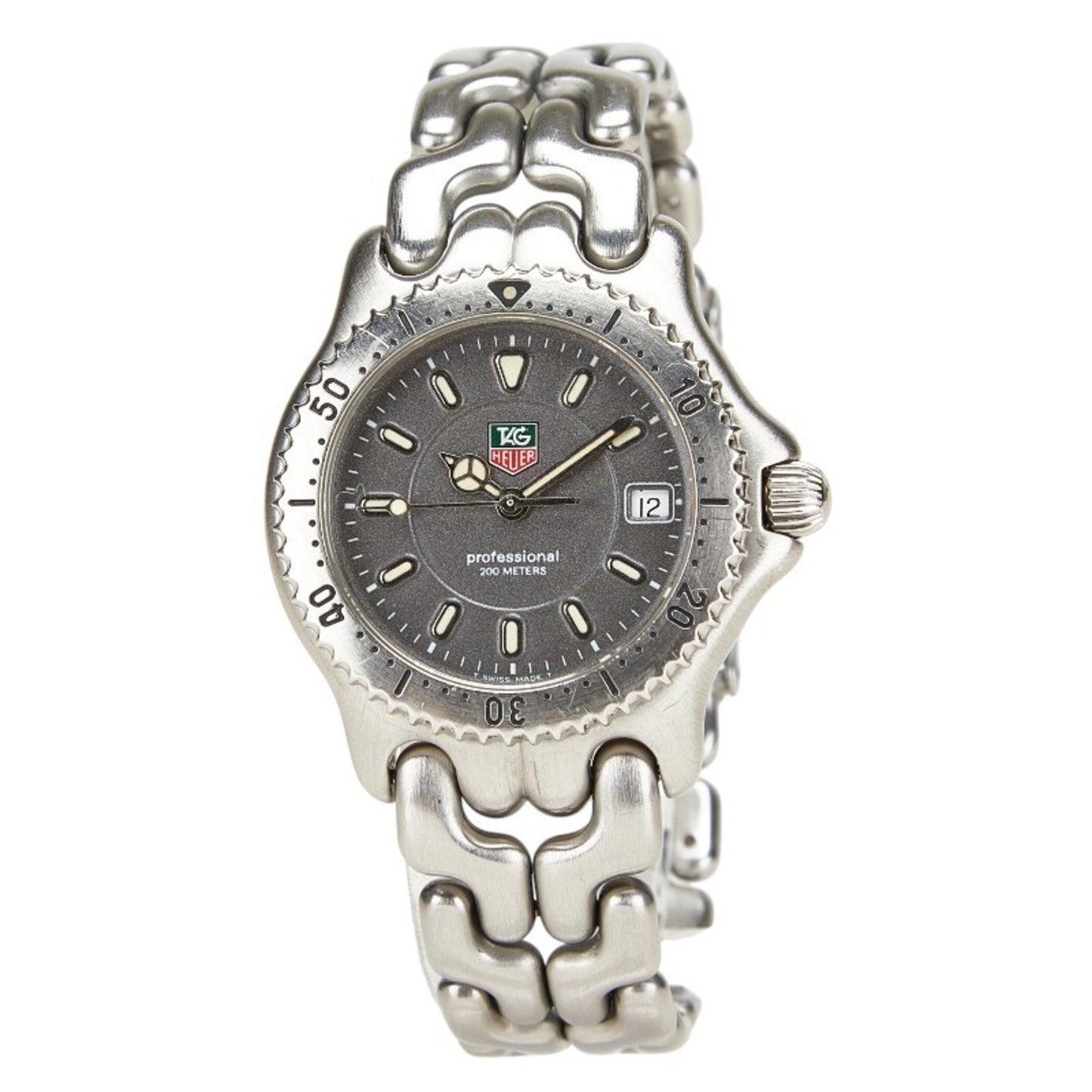 Tag Heuer Cell Boys Watch Wg1213-K0 Quartz Gray Dial Stainless Steel