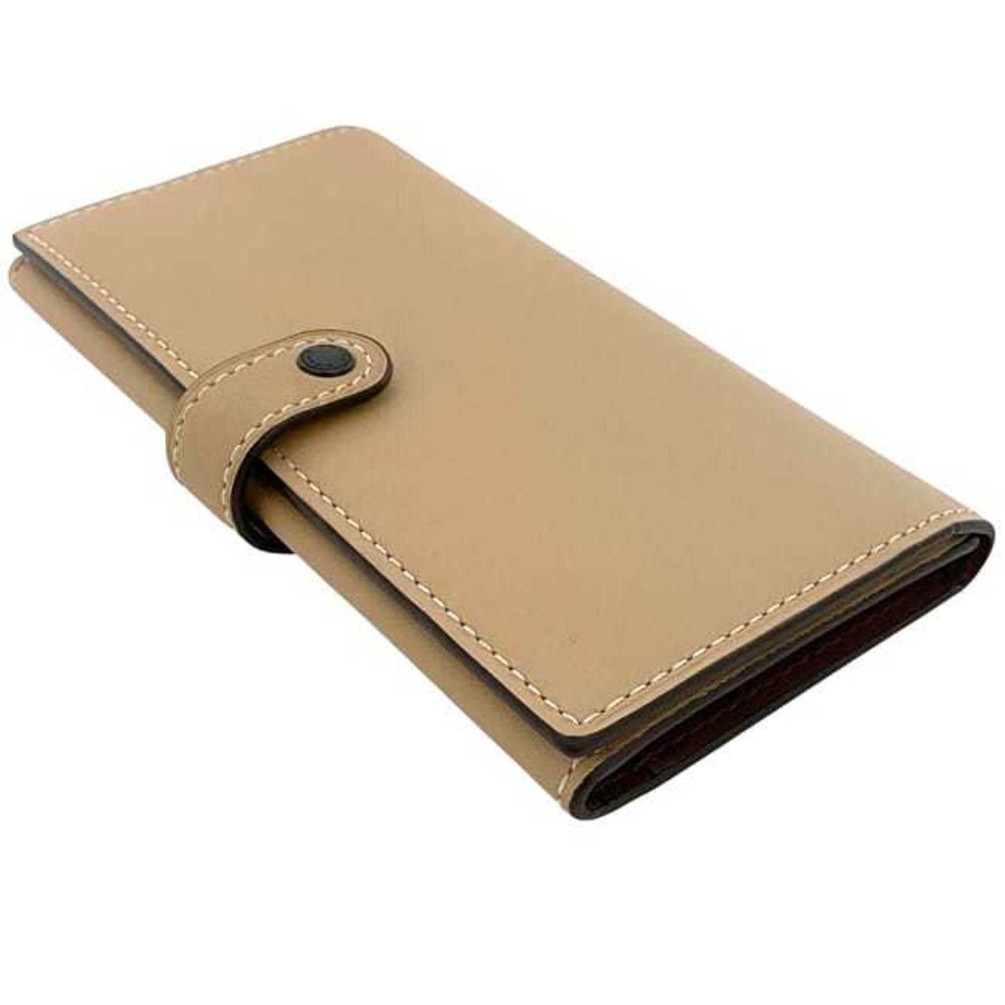 Coach Tri-Fold Long Wallet Ec-23718 Beige 57197 Leather 1941 Coach