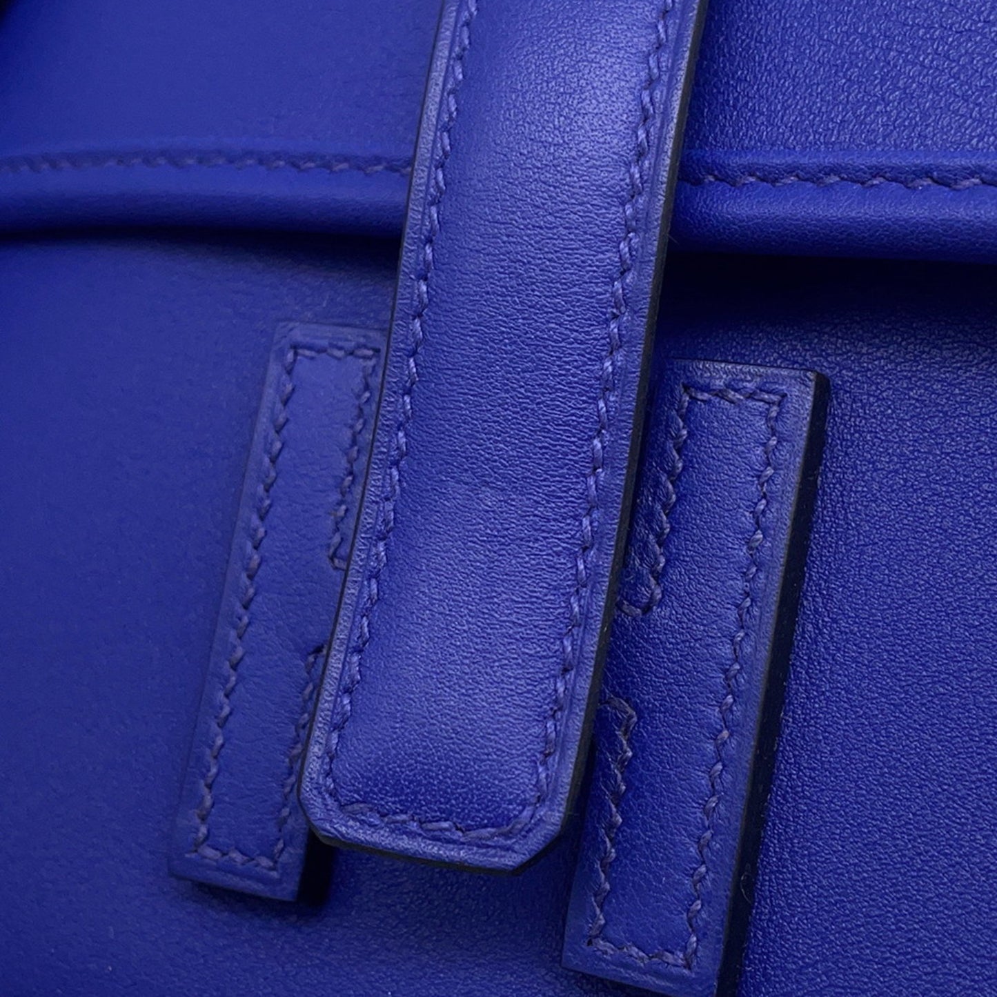Hermes Herms Jige Duo Blue Electric Swift Long Wallet