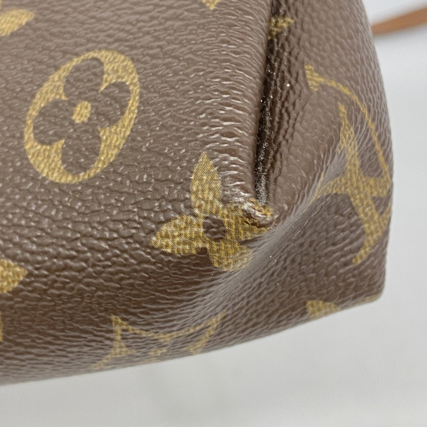 Louis Vuitton Monogram Pallas Clutch Shoulder Bag M41639 Brown