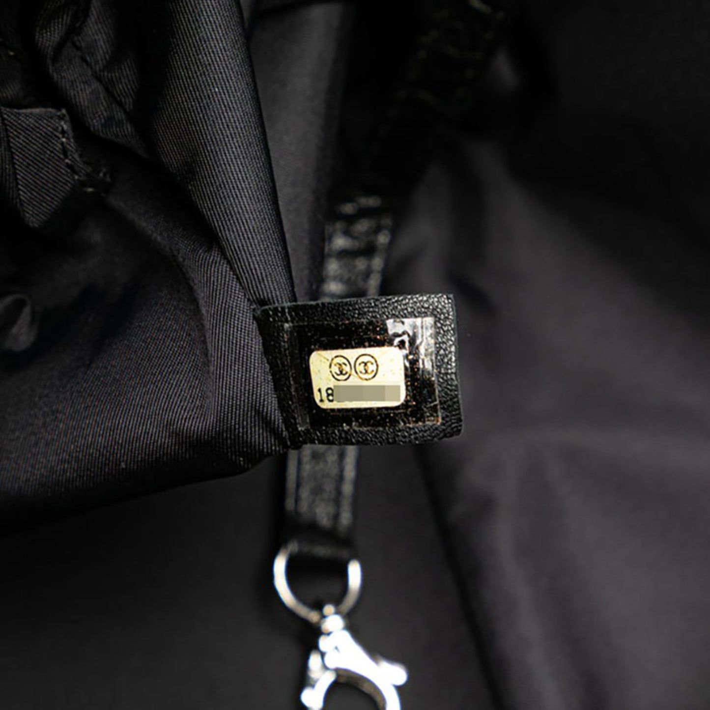 Chanel Paris Biarritz Tote Pm Bag Shoulder Black Leather Coated Canvas
