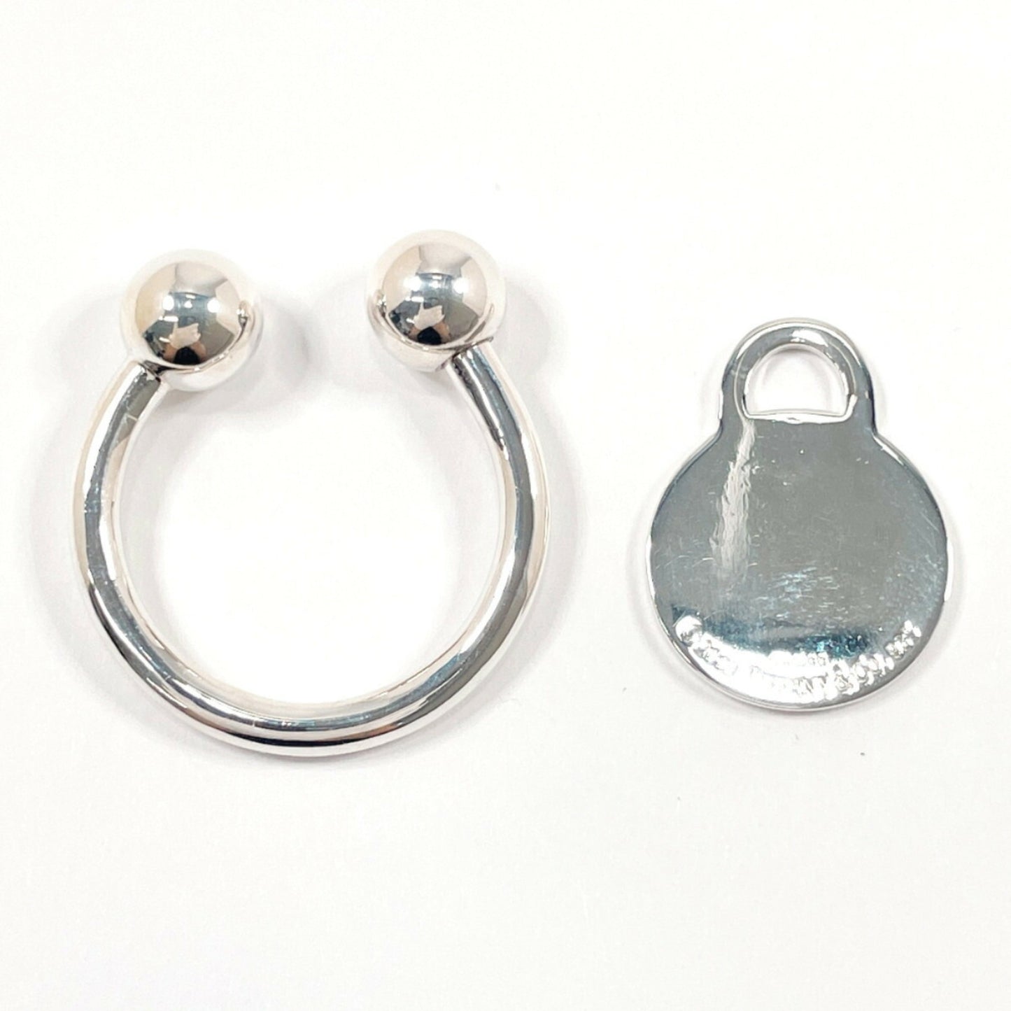 Tiffany & Co. Tiffany Round Tag Keychain