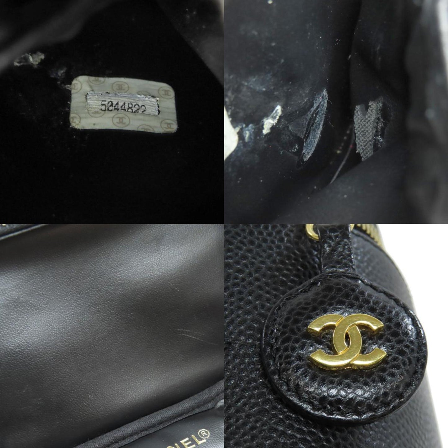 Chanel Vanity Tote Bag In Grained Calfskin