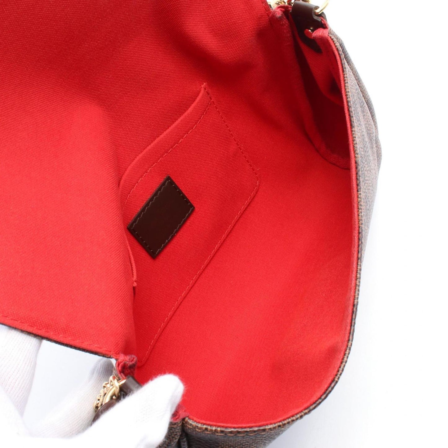 Louis Vuitton Favorite Mm Handbag Coated Canvas Leather Damier