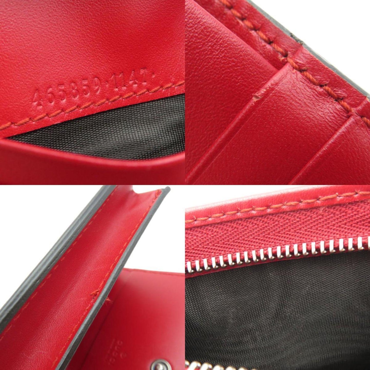 Gucci 465859 Chinese New Year Bi-Fold Wallet Calfskin