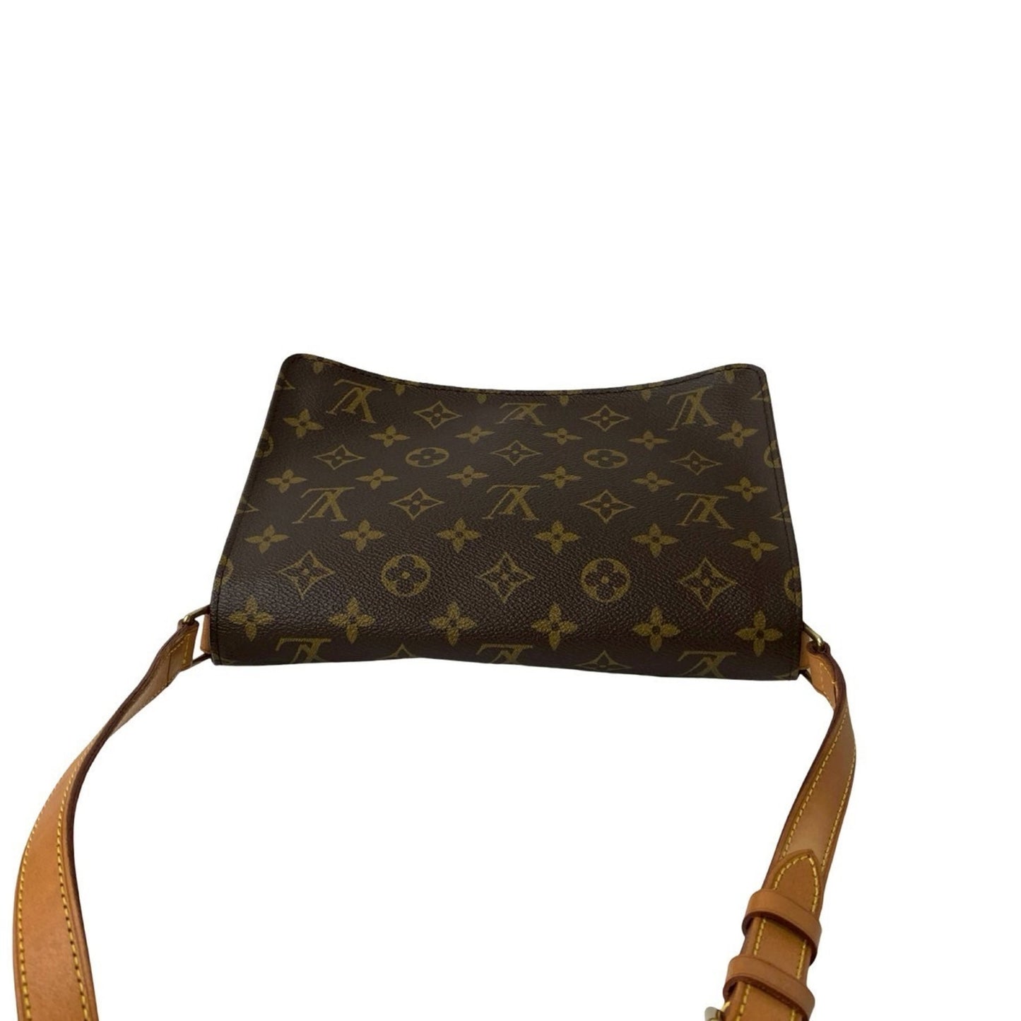 Louis Vuitton Musette Tango Monogram Leather Shoulder Bag/Pochette In Brown 23175