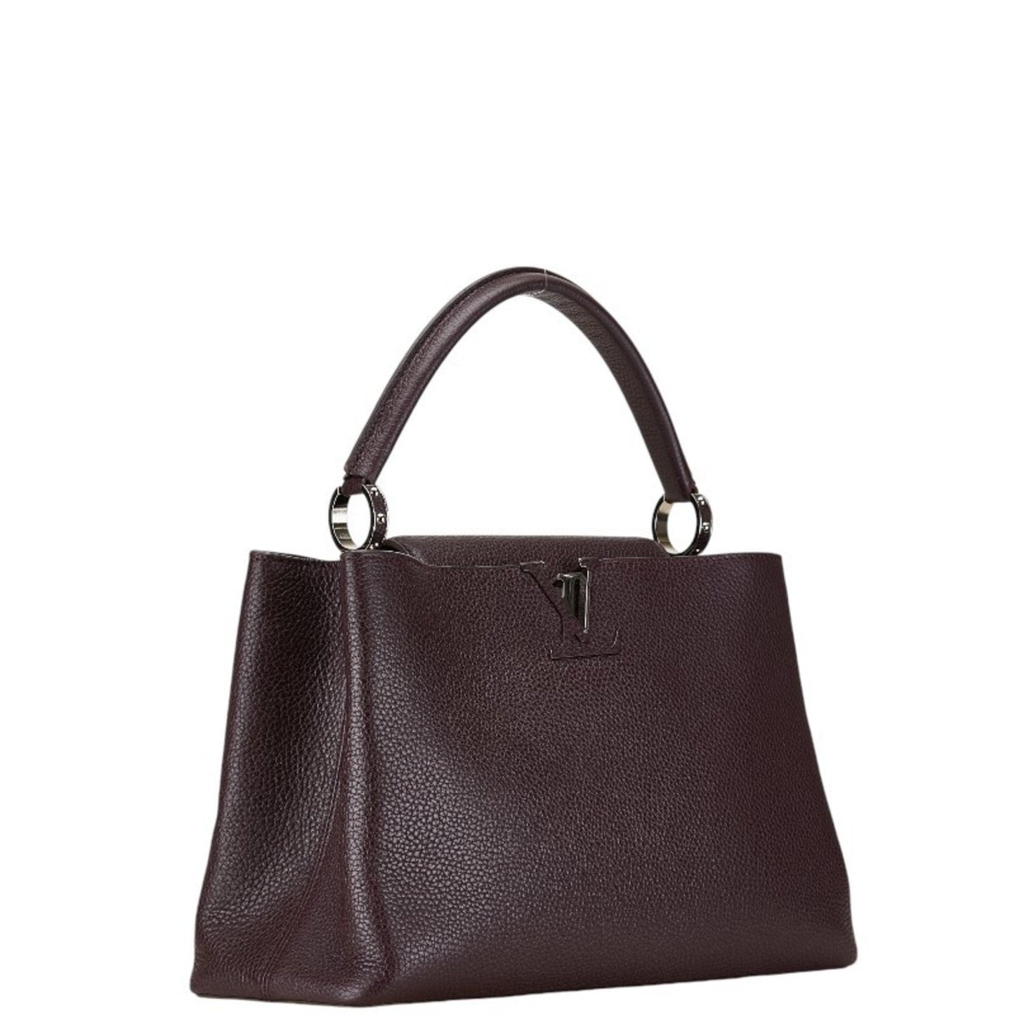 Louis Vuitton Capucines Mm Handbag M48869 Ketch Purple Leather