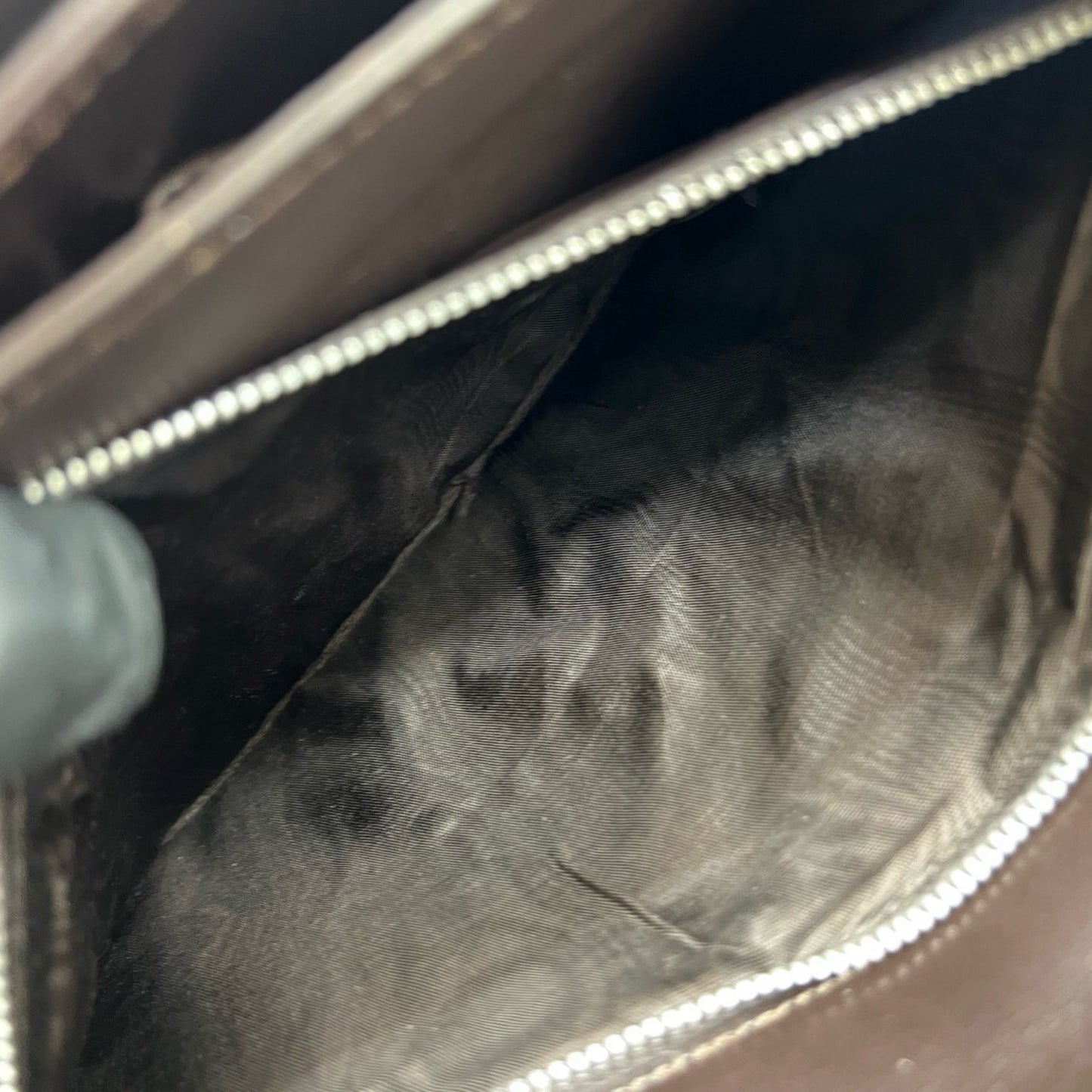 Celine Carriage Leather Shoulder Bag/Pochette/Sacoche In Brown