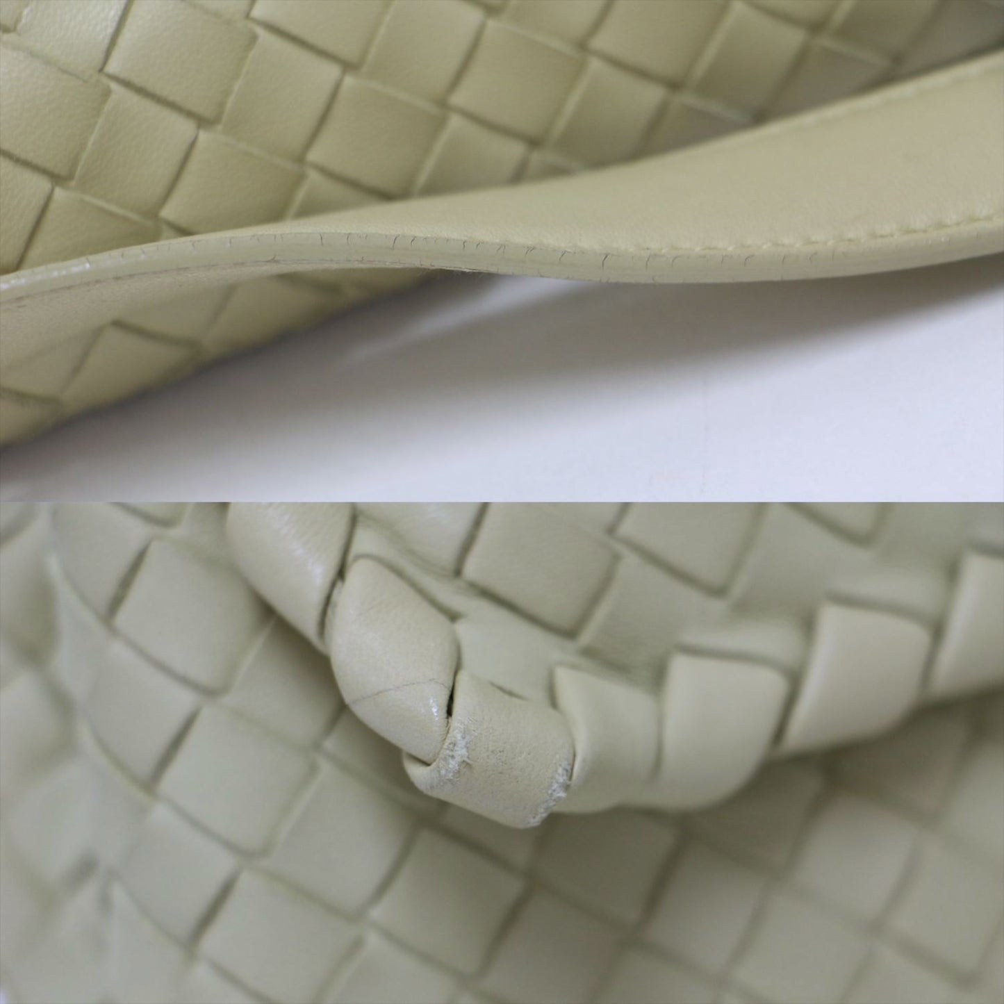 Bottega Veneta Beige Olympia Intrecciato Shoulder Bag Olimpia Intrecciato Flap Chain Mesh Lambskin